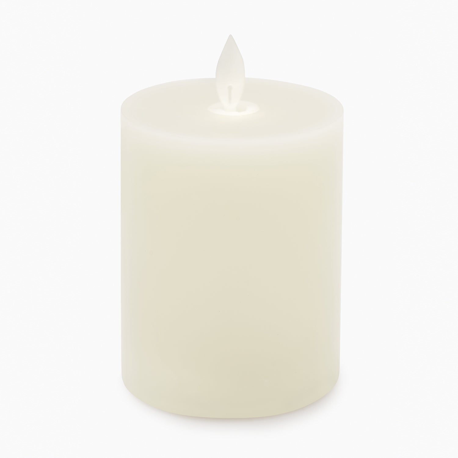 Ivory Flickering Flameless LED Taper Candle - Small