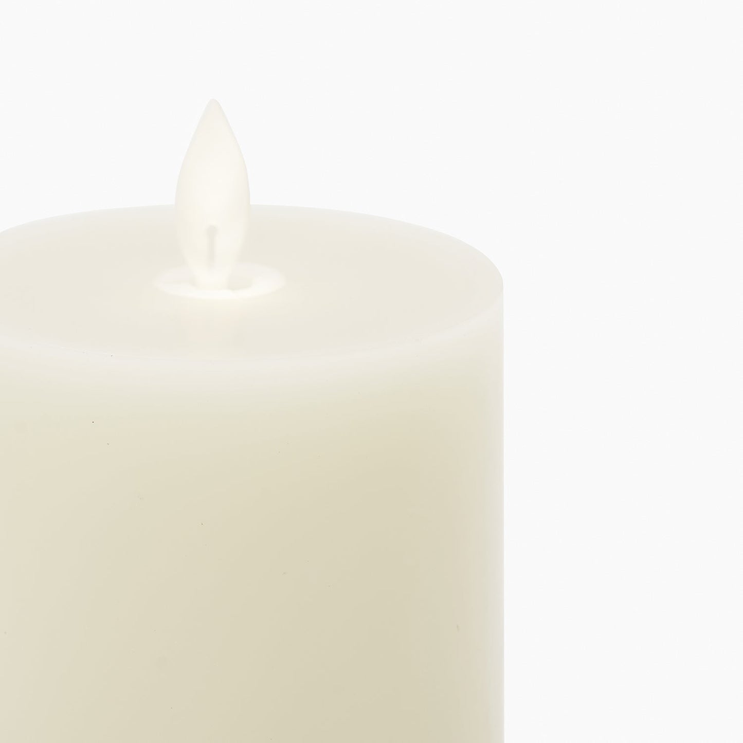 Grey LED Flickering Flame Candle - Small