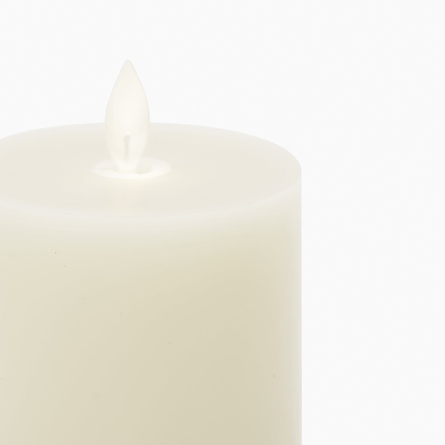 Grey LED Flickering Flame Candle - Small