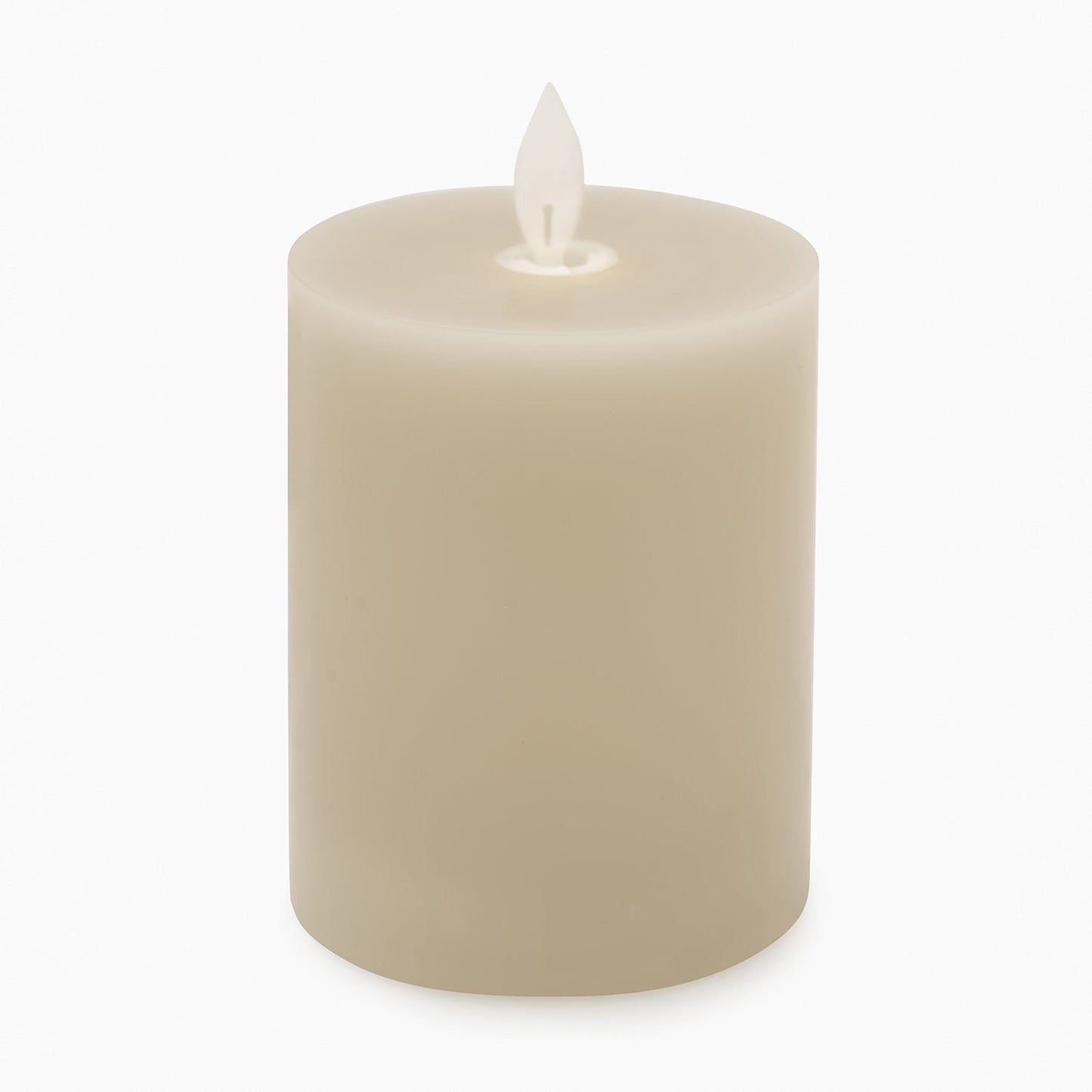 Grey LED Flickering Flame Candle - Small