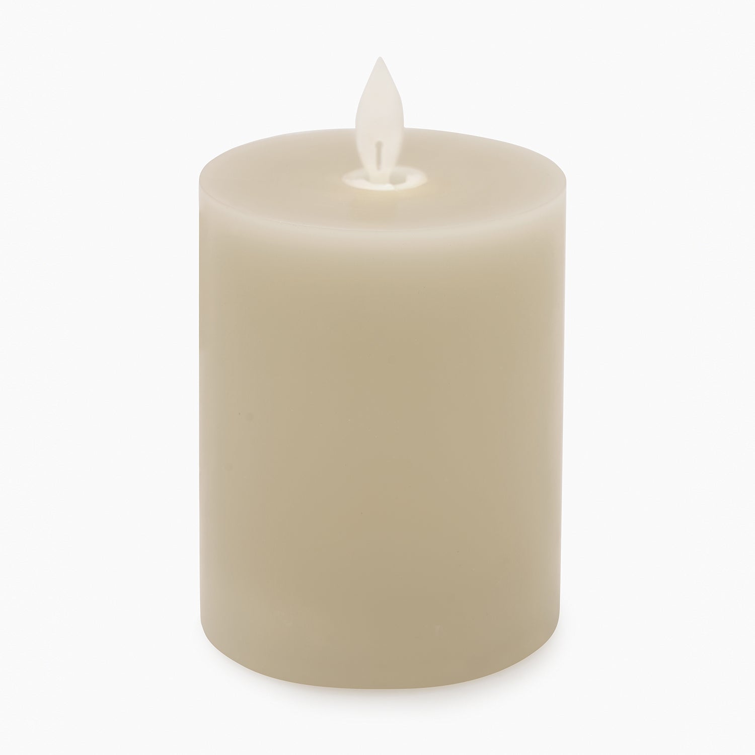 Grey LED Flickering Flame Candle - Small