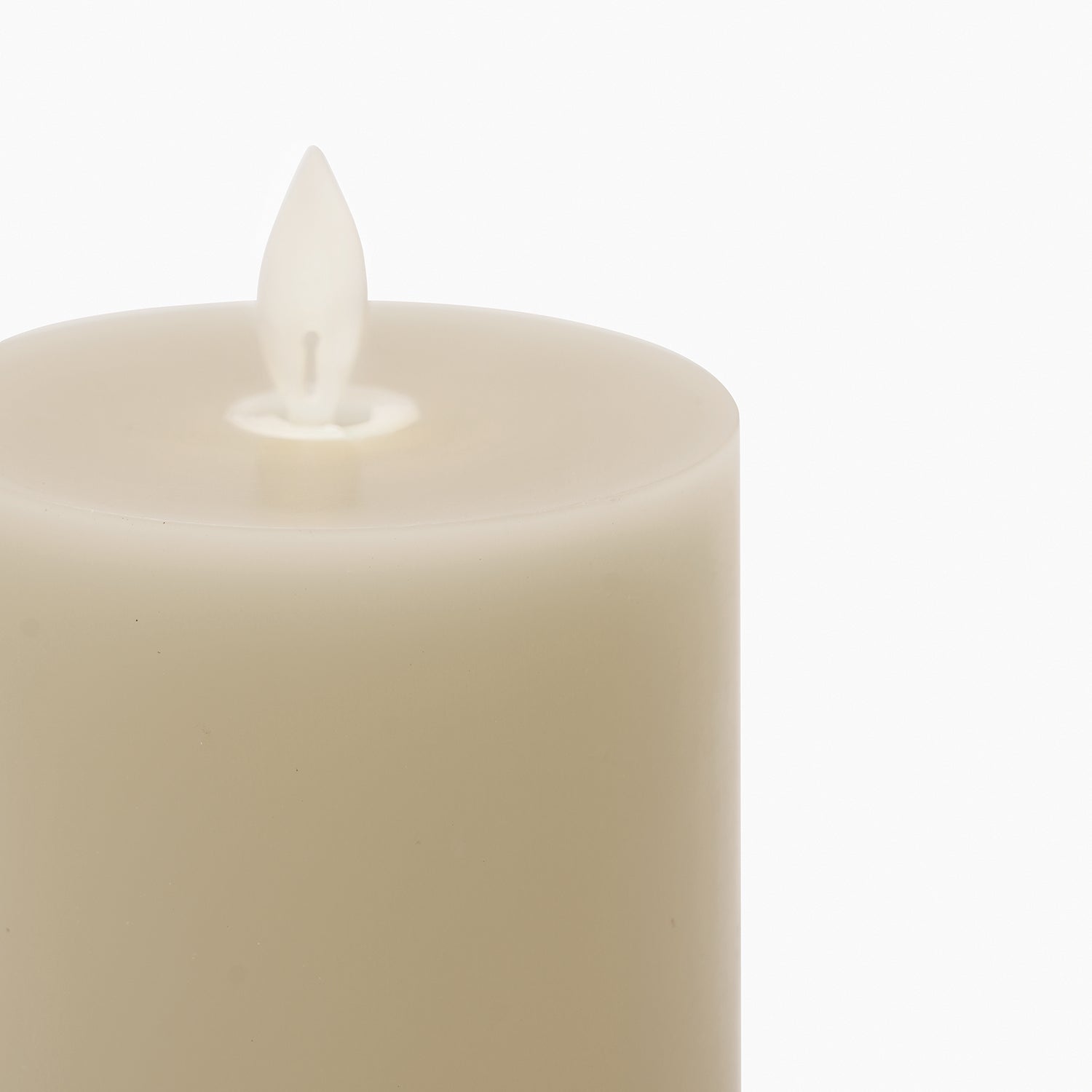 Grey LED Flickering Flame Candle - Small