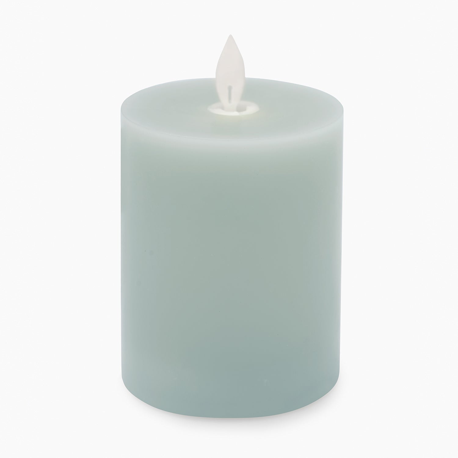 Blue LED Flickering Flame Wax Candle - Small