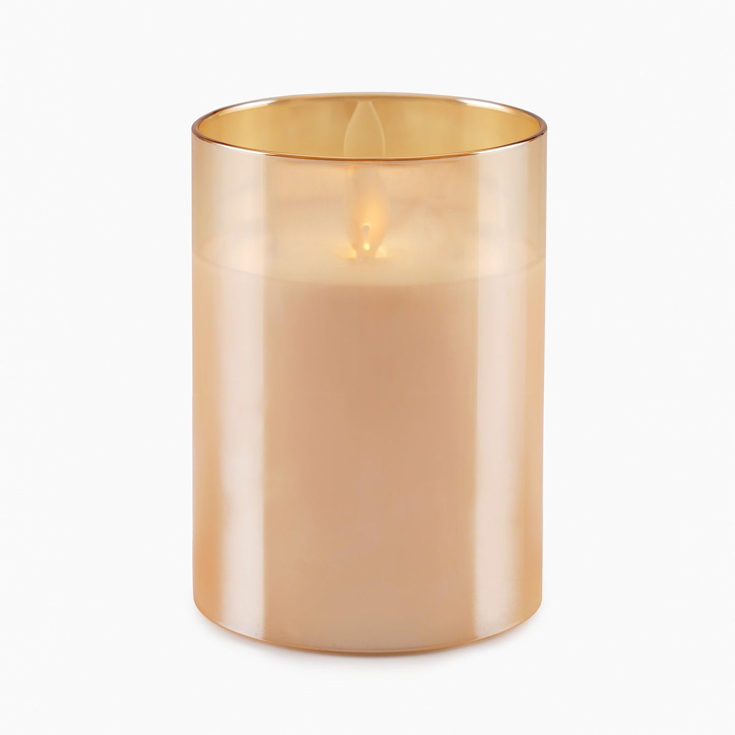 Amber LED Flickering Flame Candle - Small
