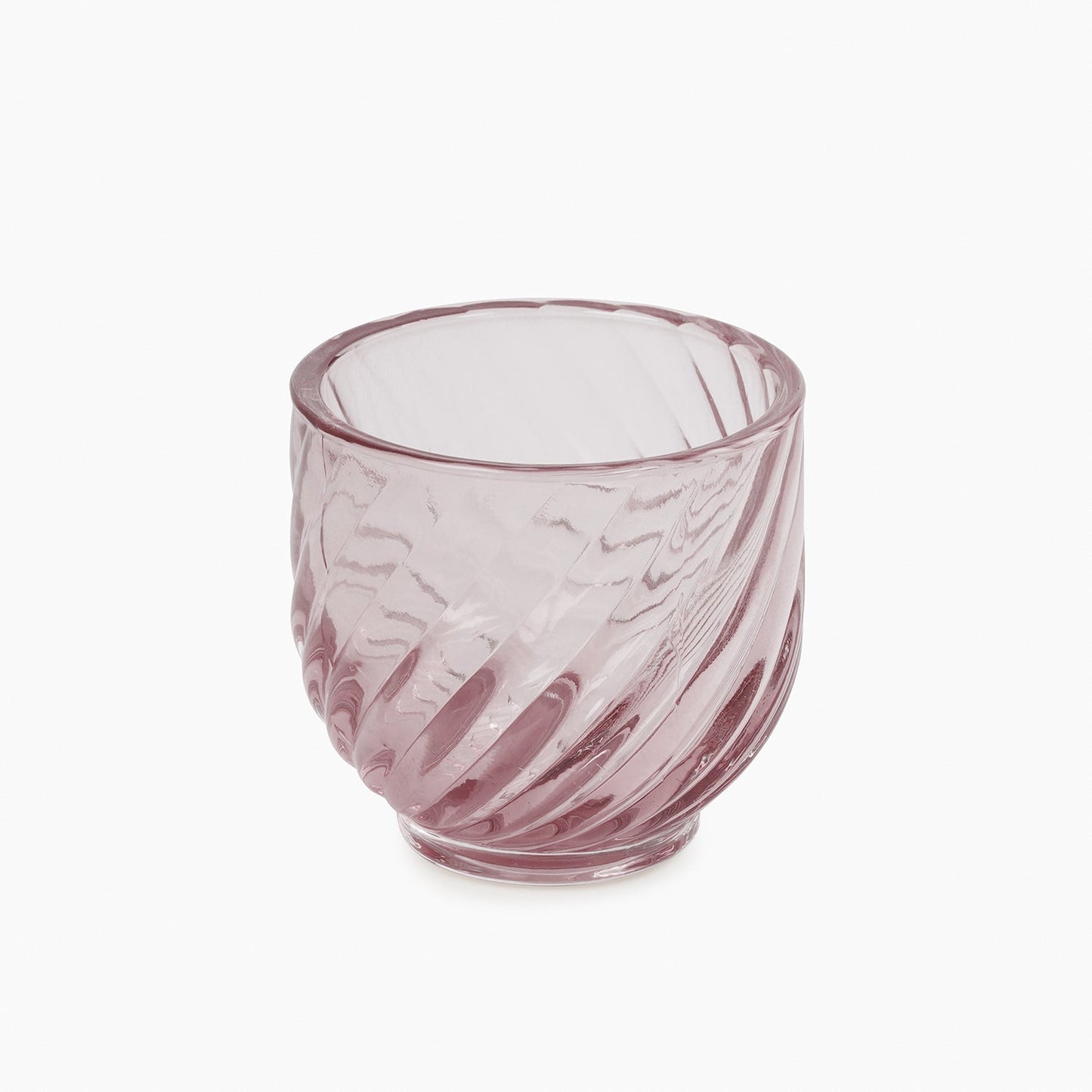 Set of 4 Light Purple Swirl Cut Tealight Holders