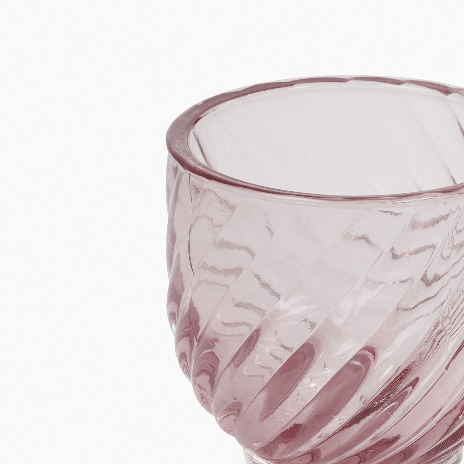 Set of 4 Light Purple Swirl Cut Tealight Holders