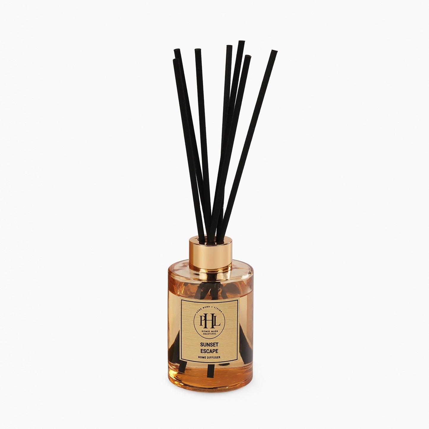 Sunset Escape Scented Glass Diffuser - Gold