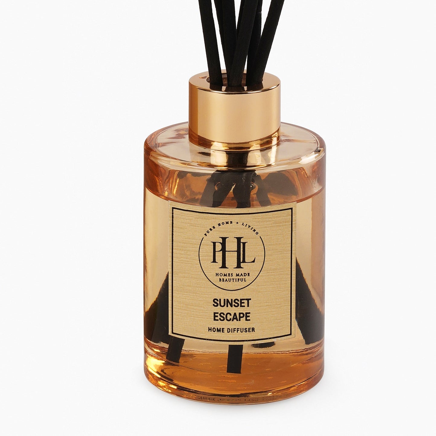 Sunset Escape Scented Glass Diffuser - Gold