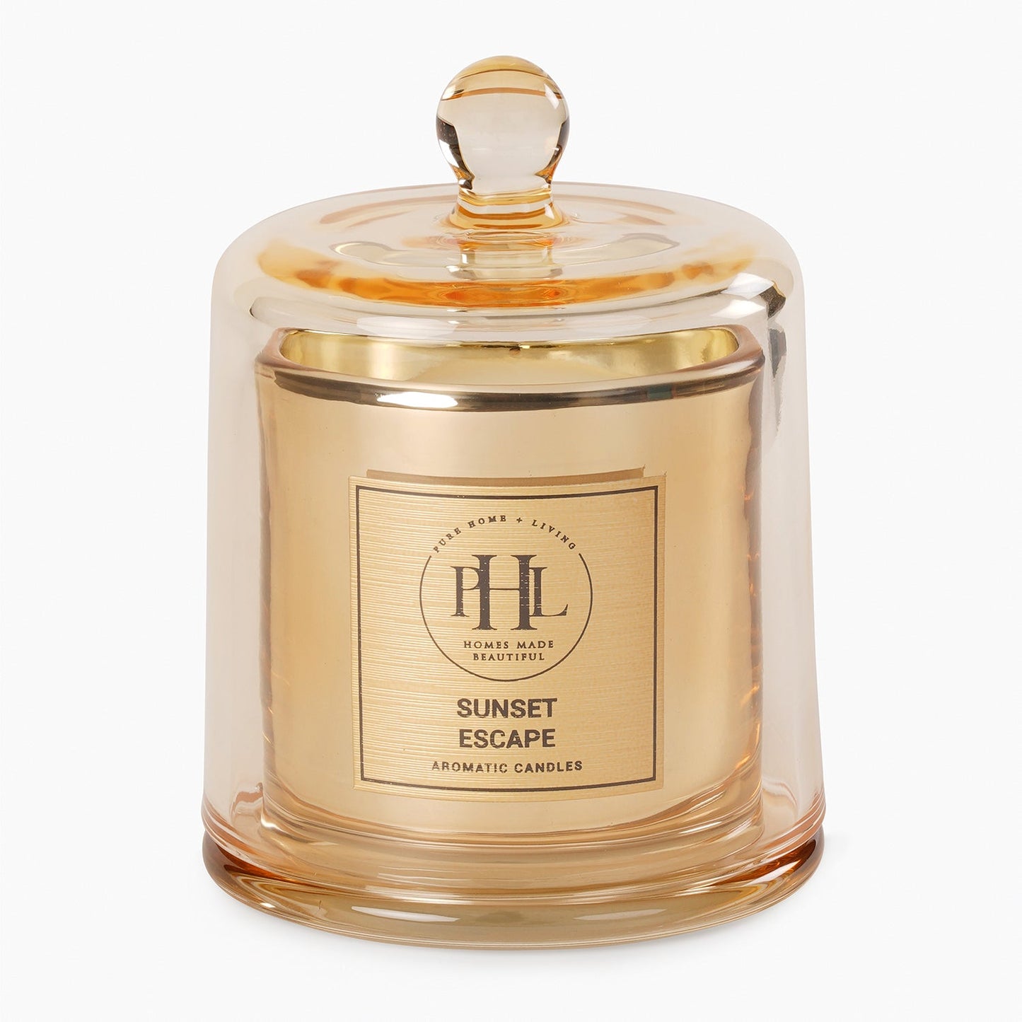 Summer Escape Bell Jar Candle - Gold