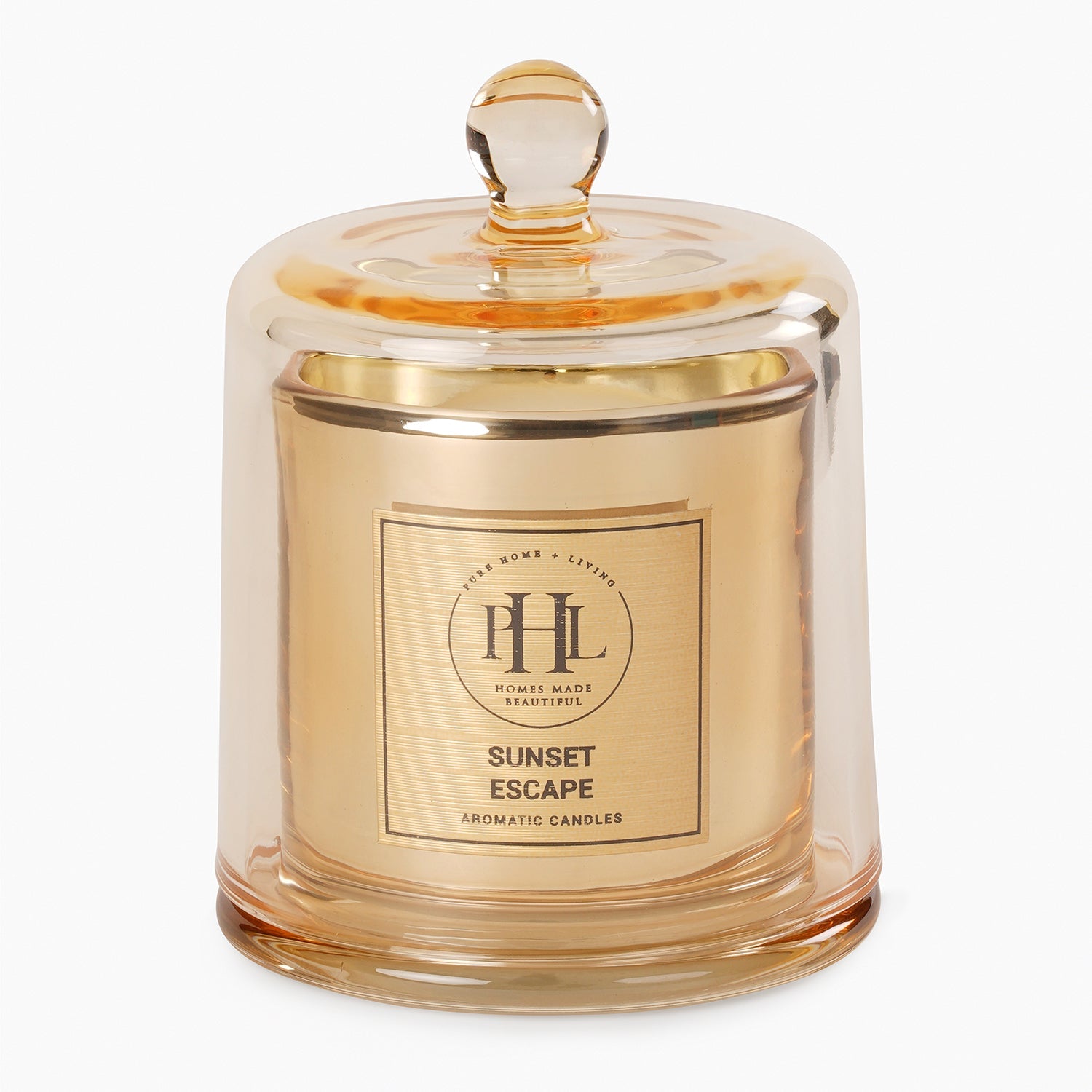 Summer Escape Bell Jar Candle - Gold