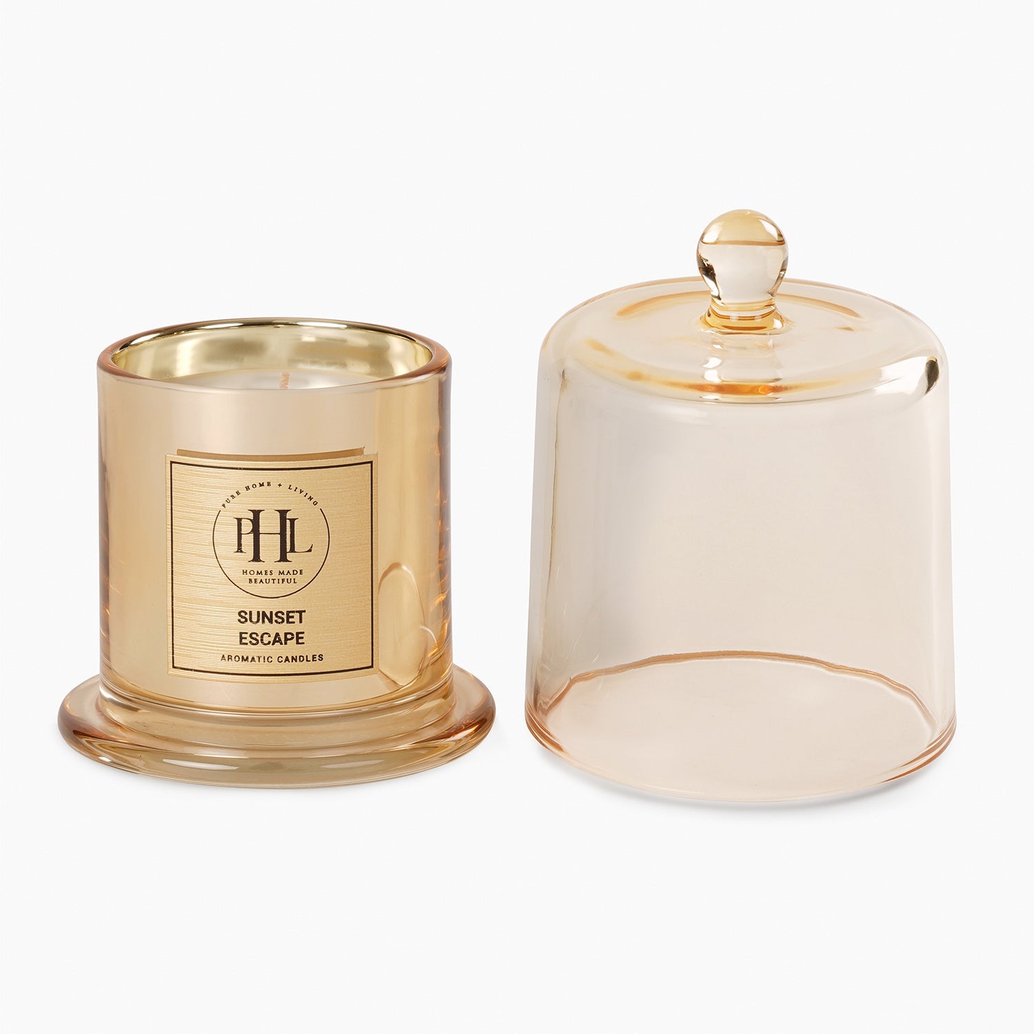 Summer Escape Bell Jar Candle - Gold