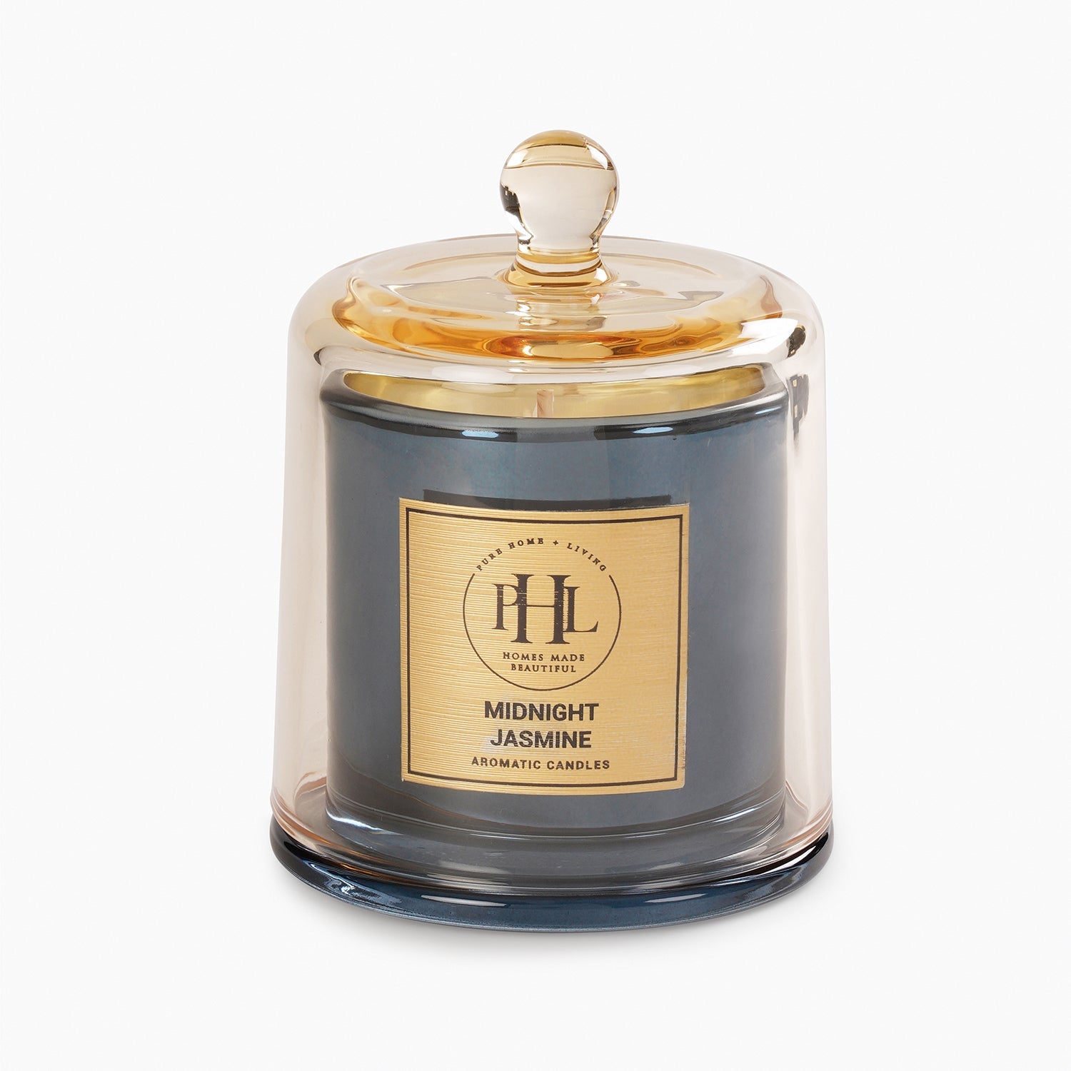 Midnight Jasmine Bell Jar Candle - Blue