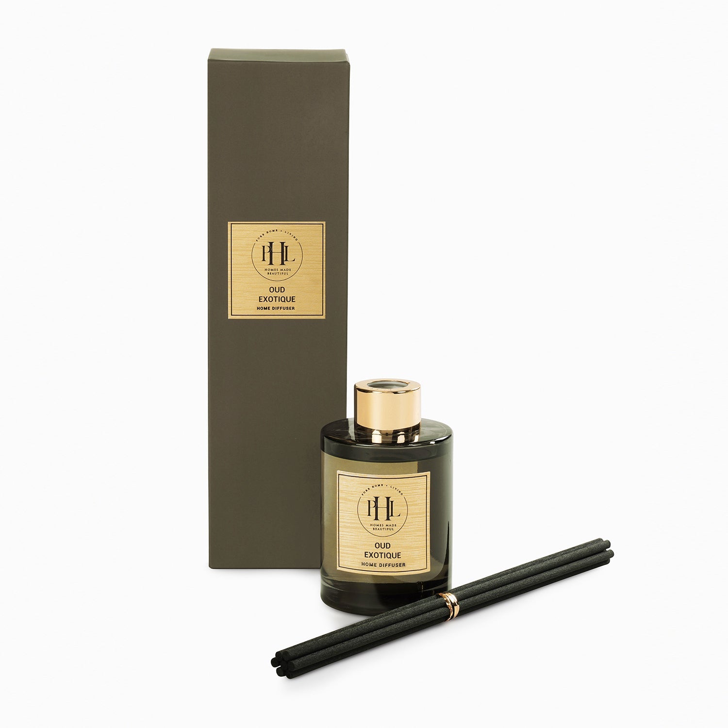 Grey Scented Glass OUD Exotique Diffuser