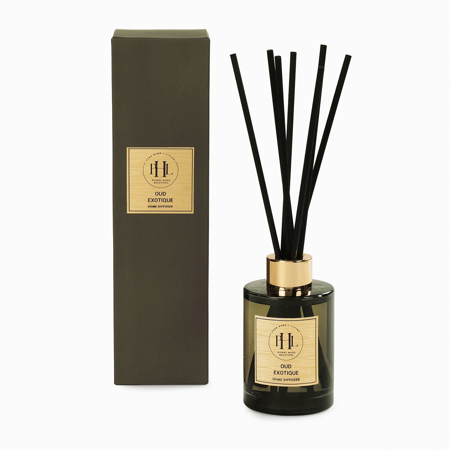 Grey Scented Glass OUD Exotique Diffuser