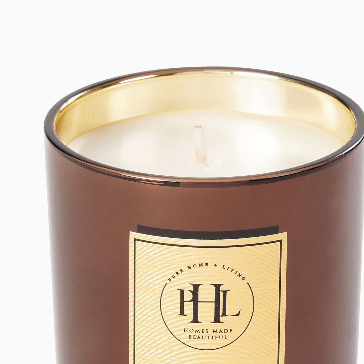 Rose & Summer Berry Glass Jar Candle - Brown
