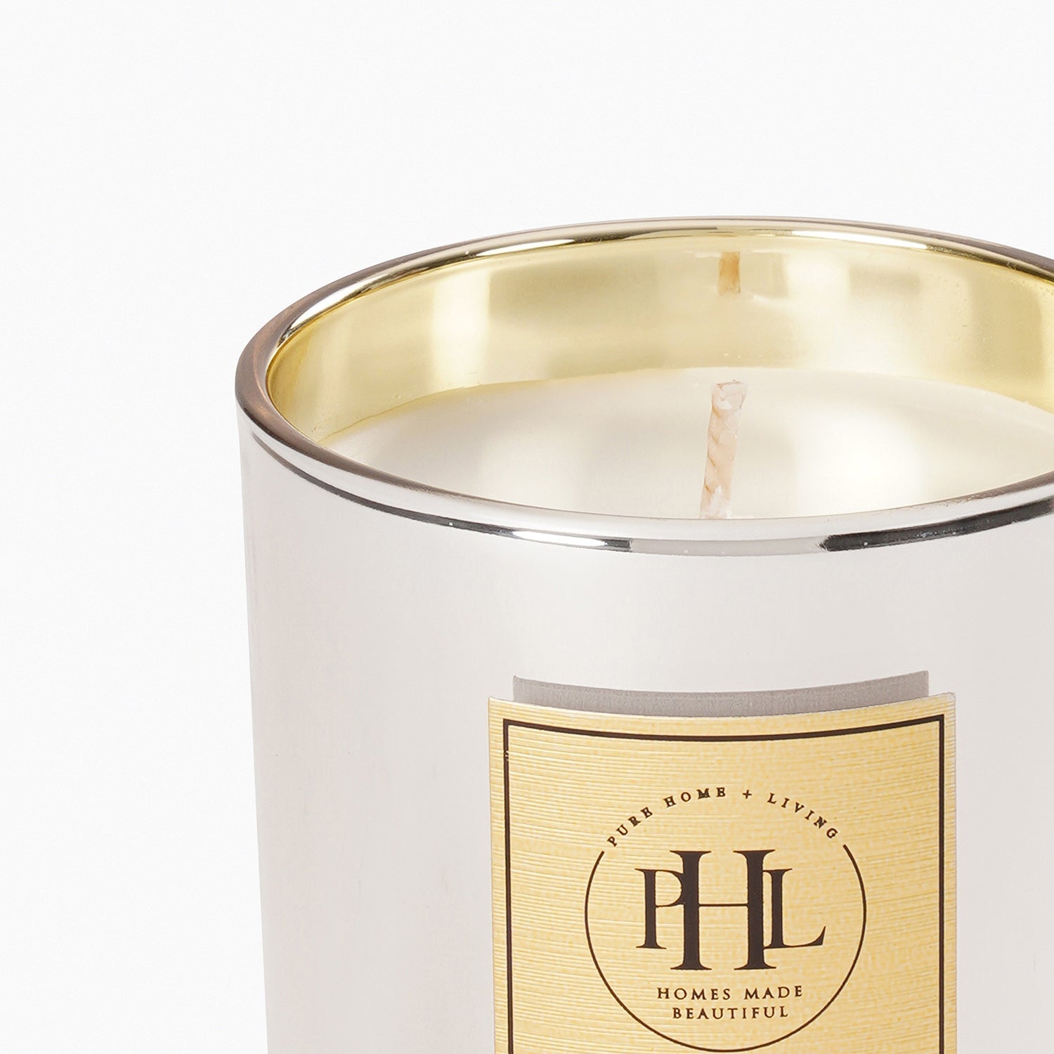Silver Lavender & Chamomile Glass Jar Candle - Silver
