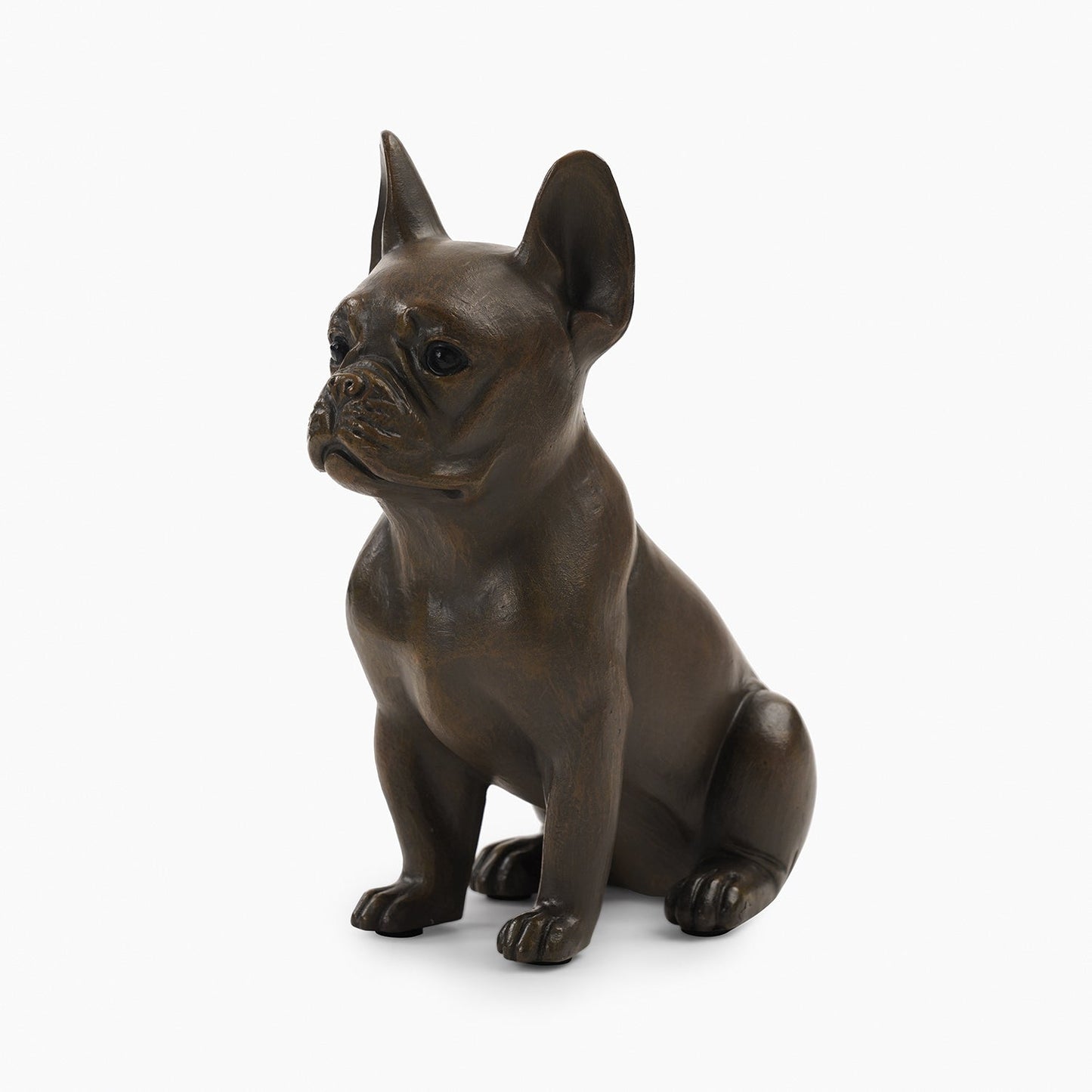 Brown Polyresin Sitting Dog