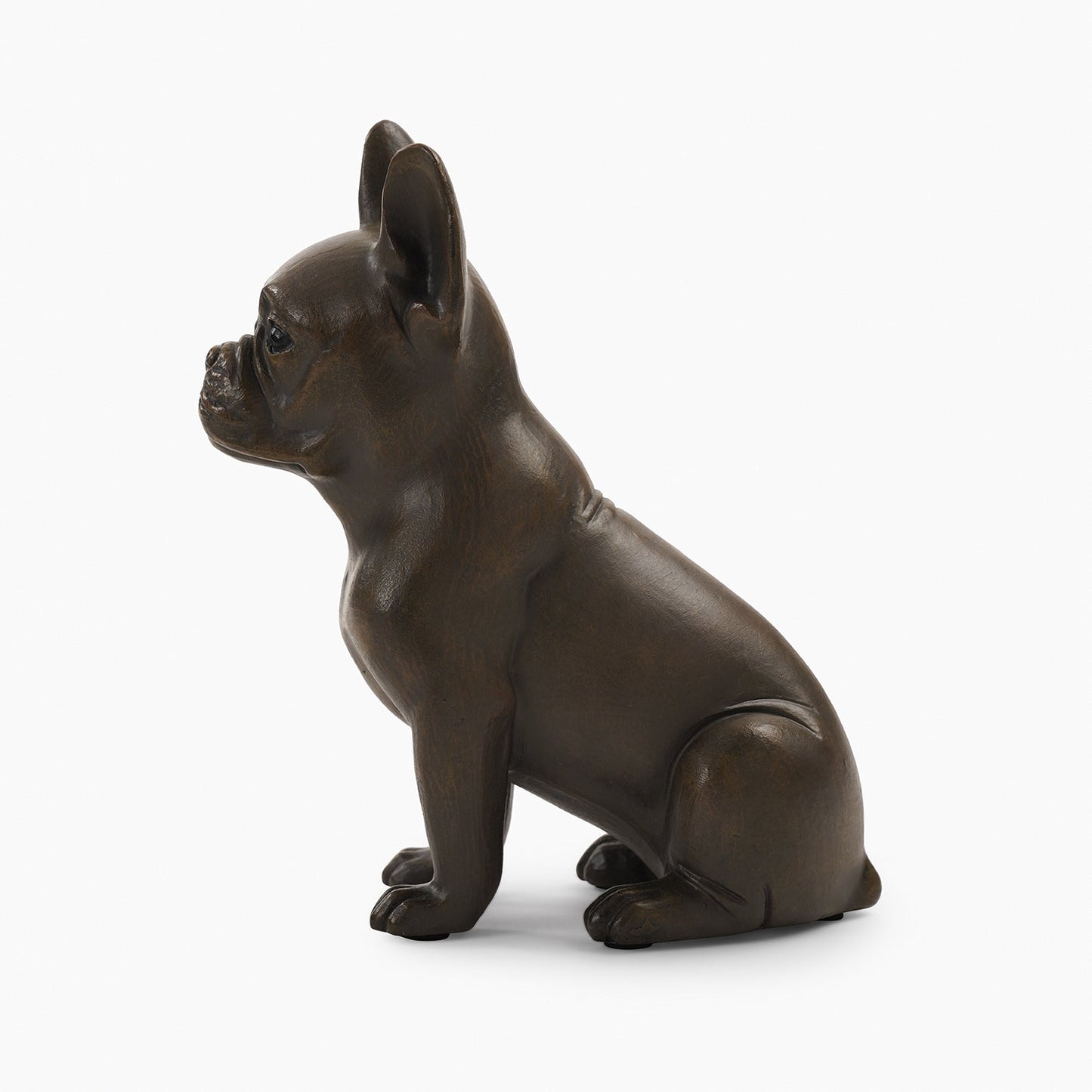 Brown Polyresin Sitting Dog