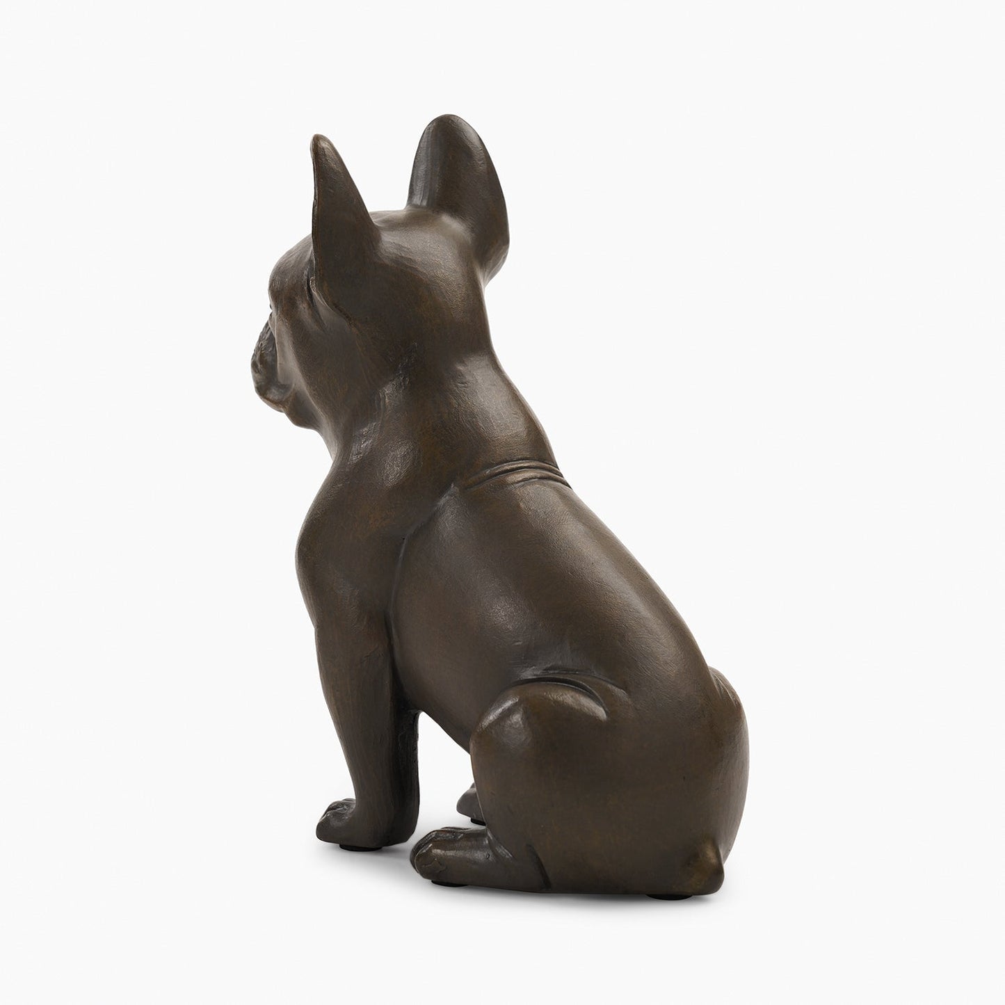 Brown Polyresin Sitting Dog
