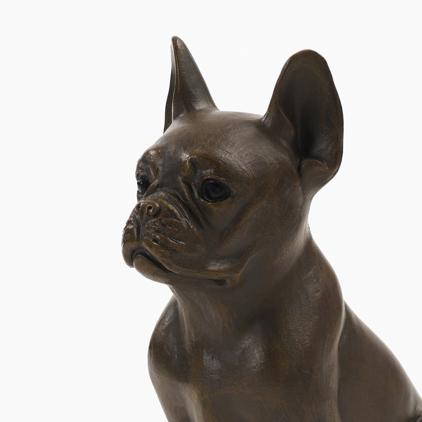 Brown Polyresin Sitting Dog