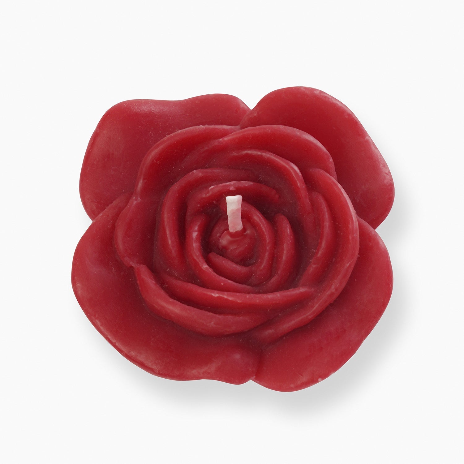 Set of 4 Red Flower Shaped Candles