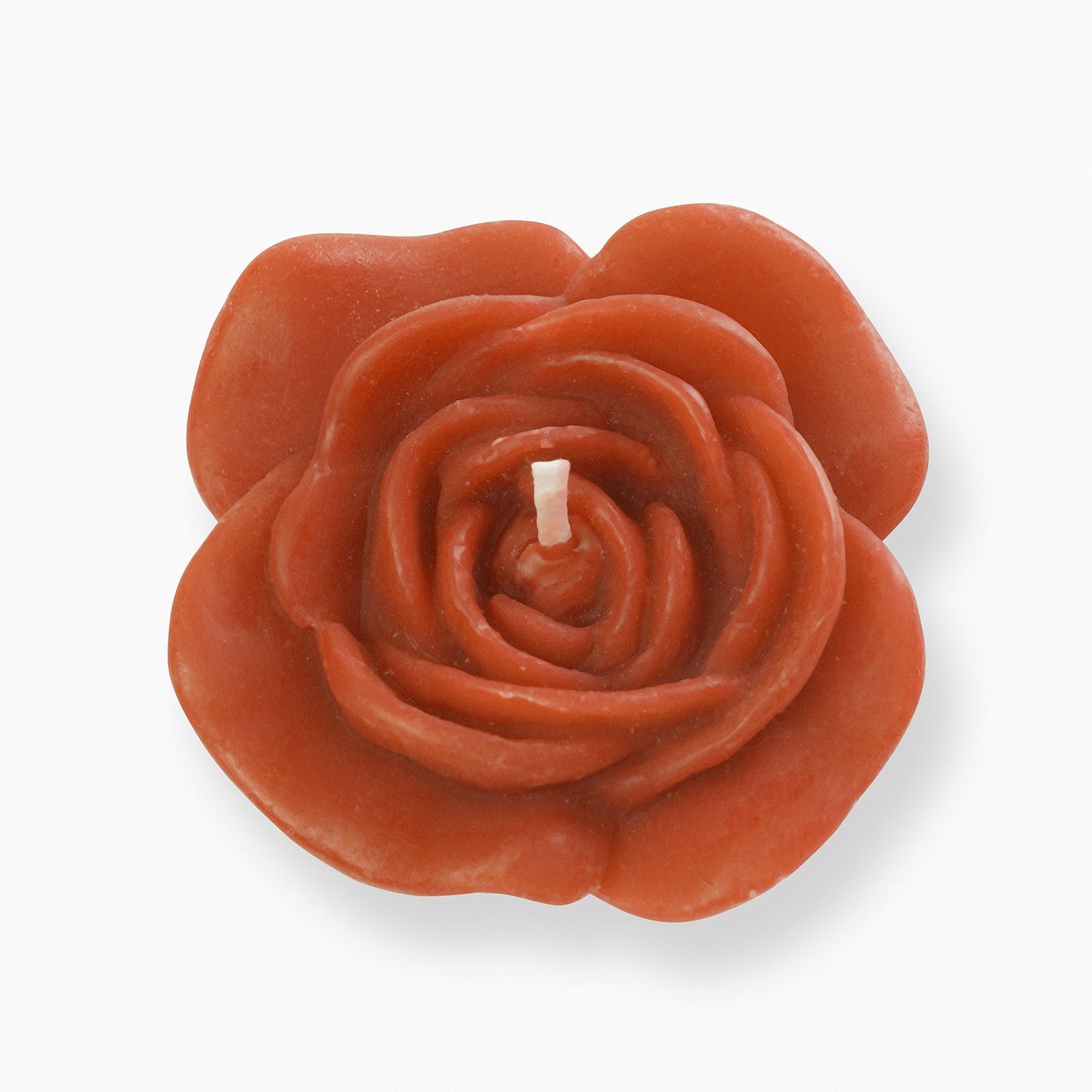 Set of 4 Orange Flower Shaped Candles
