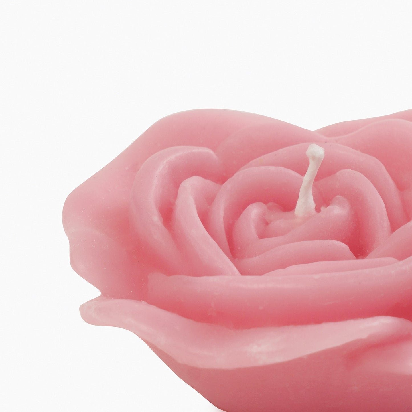 Set of 4 Pink Flower Shaped Candles