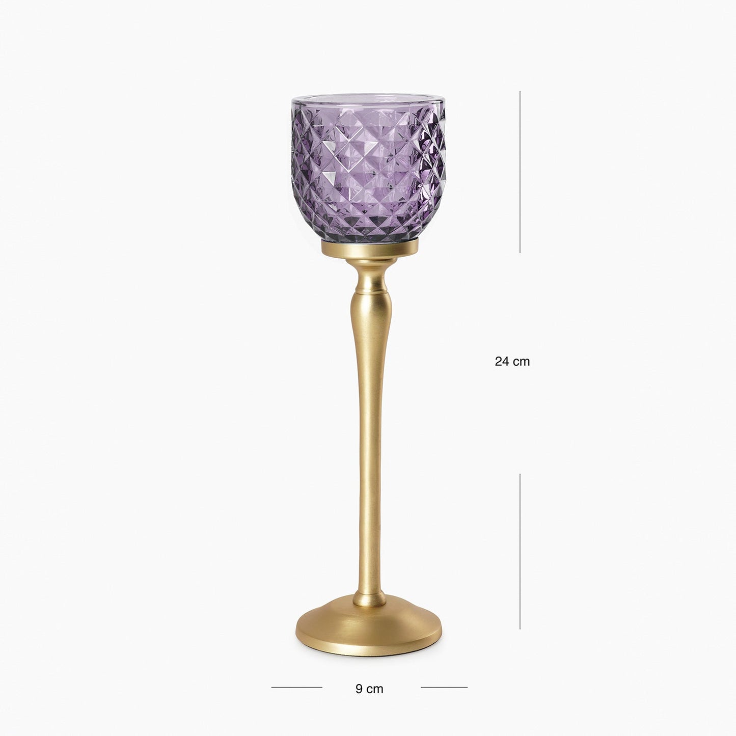 Purple Diamond Cut Hurricane - Large