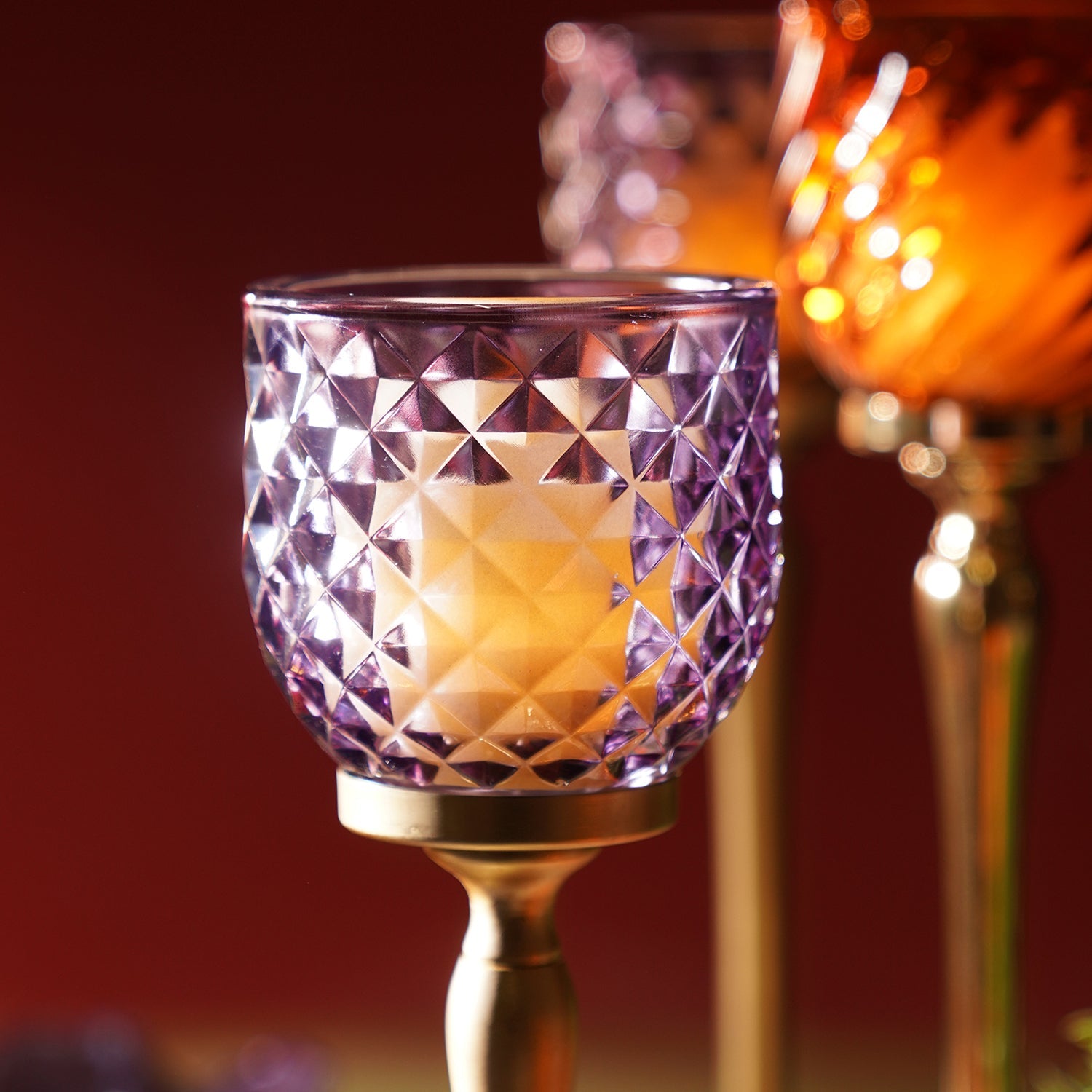 Purple Diamond Cut Hurricane - Small