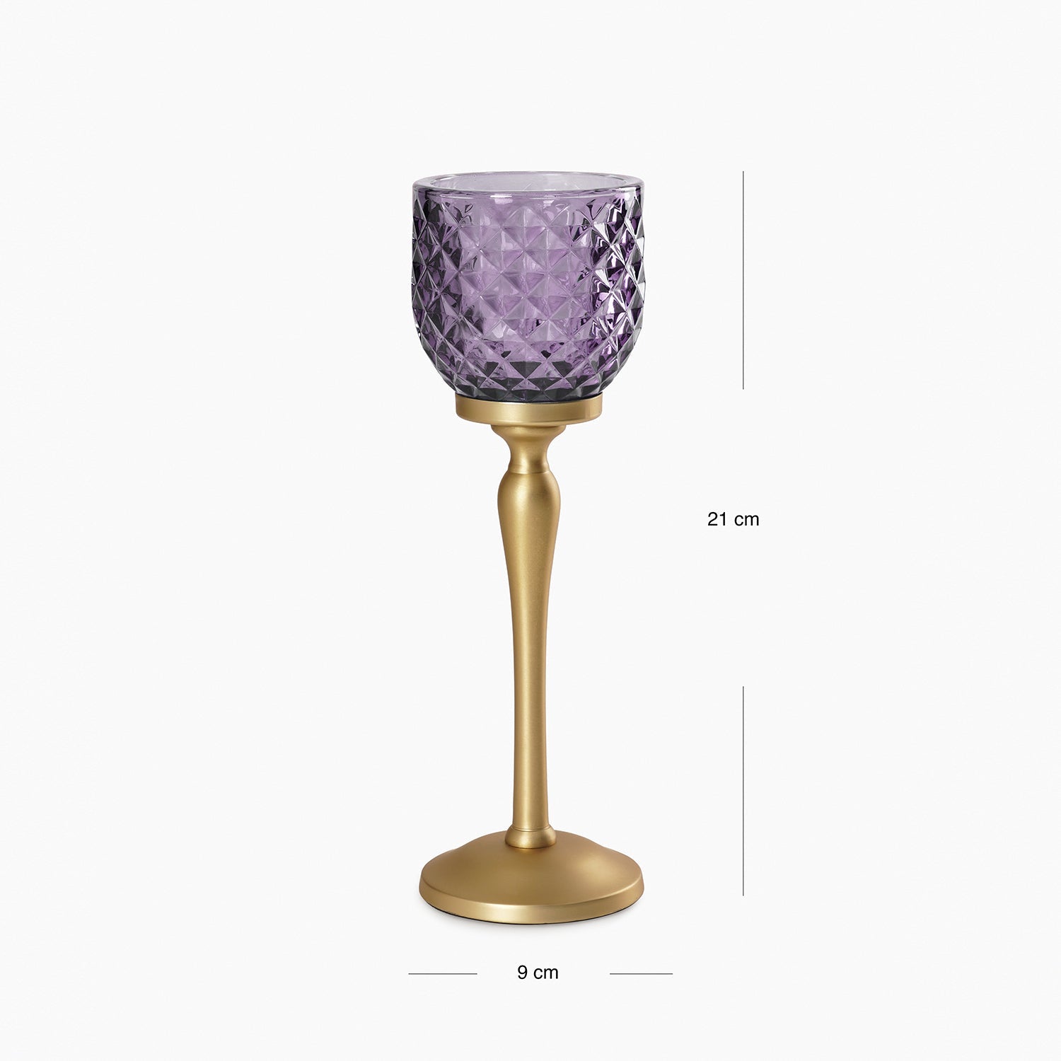 Purple Diamond Cut Hurricane - Small