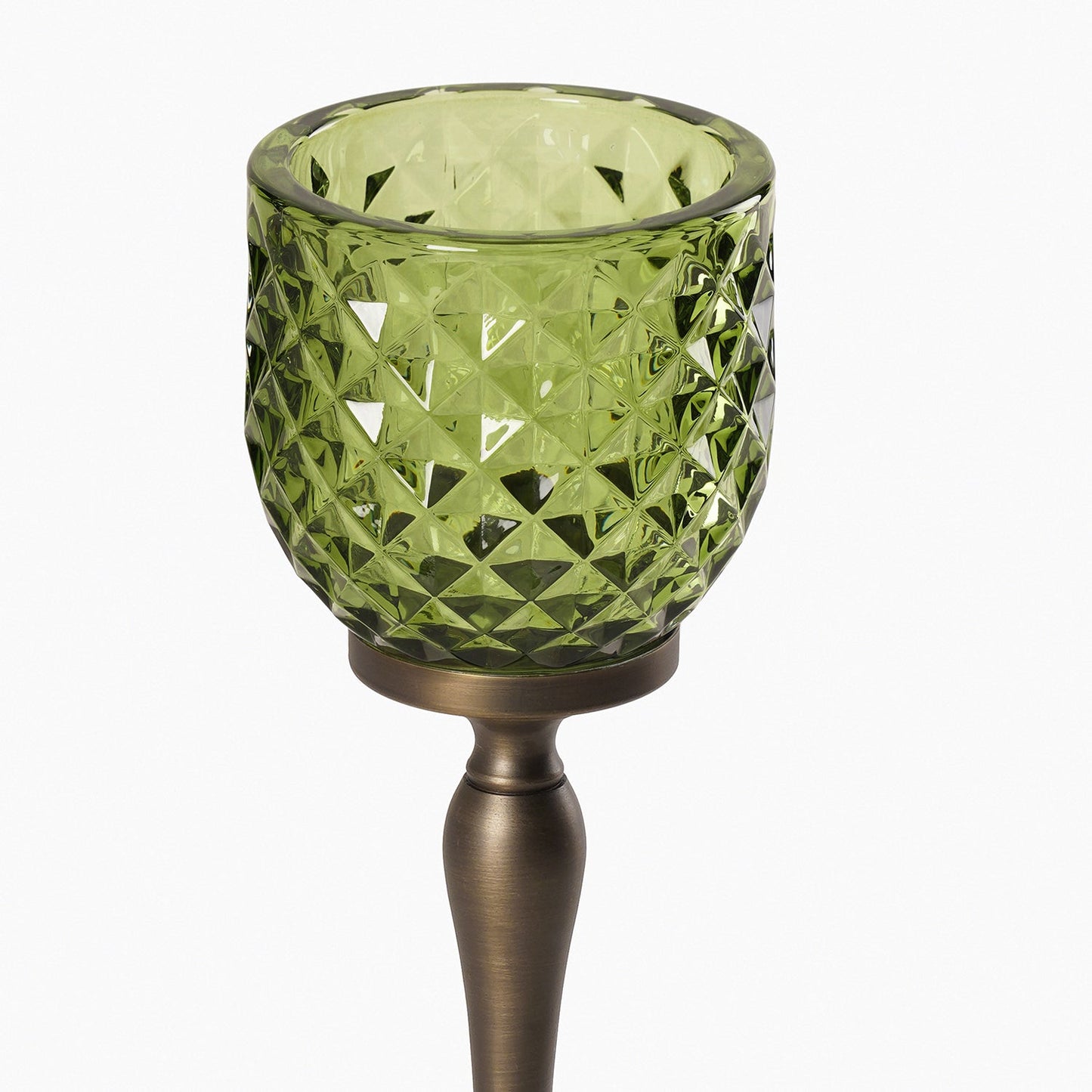 Green Diamond Cut Hurricane - Large