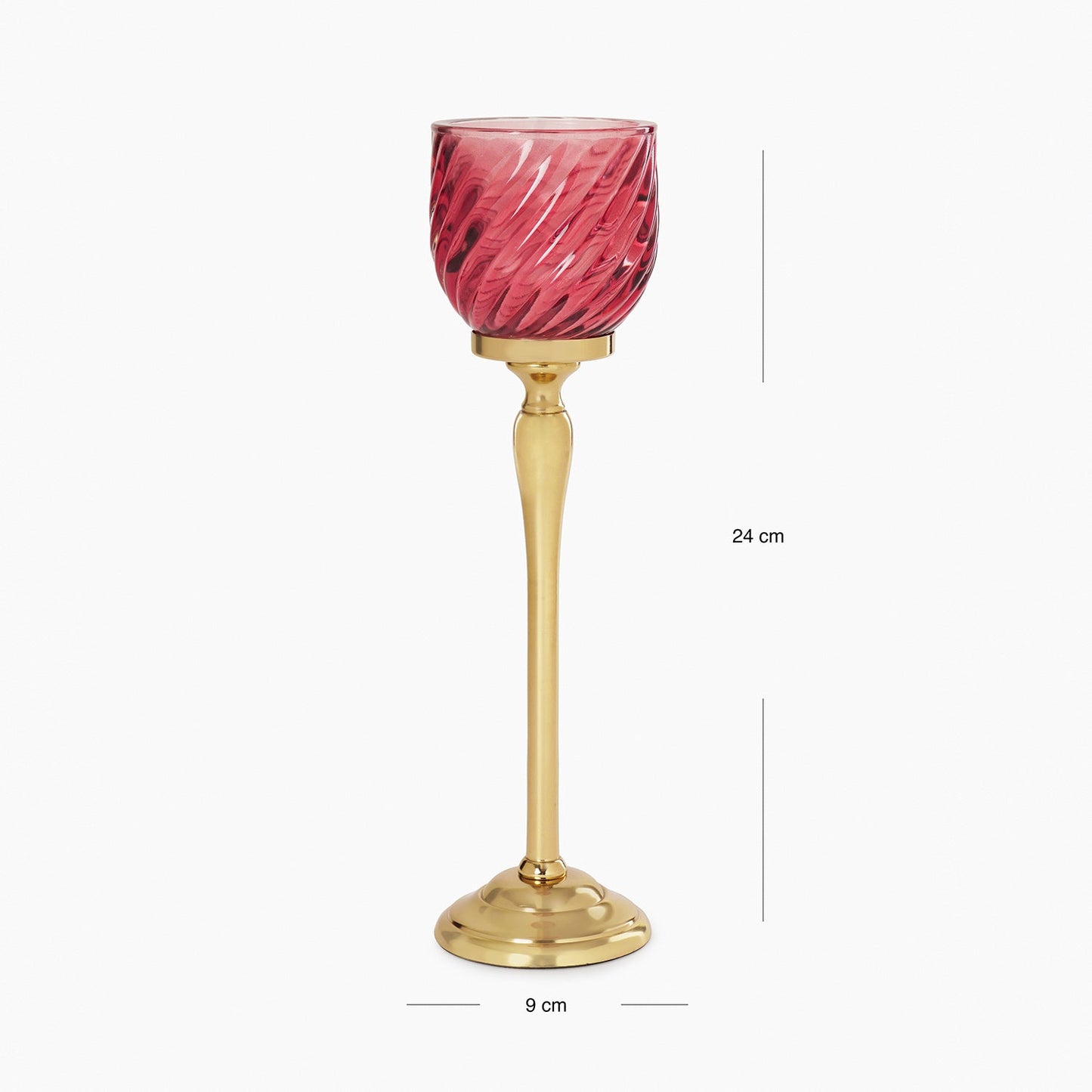 Red Swirl Textured Hurricane - Large