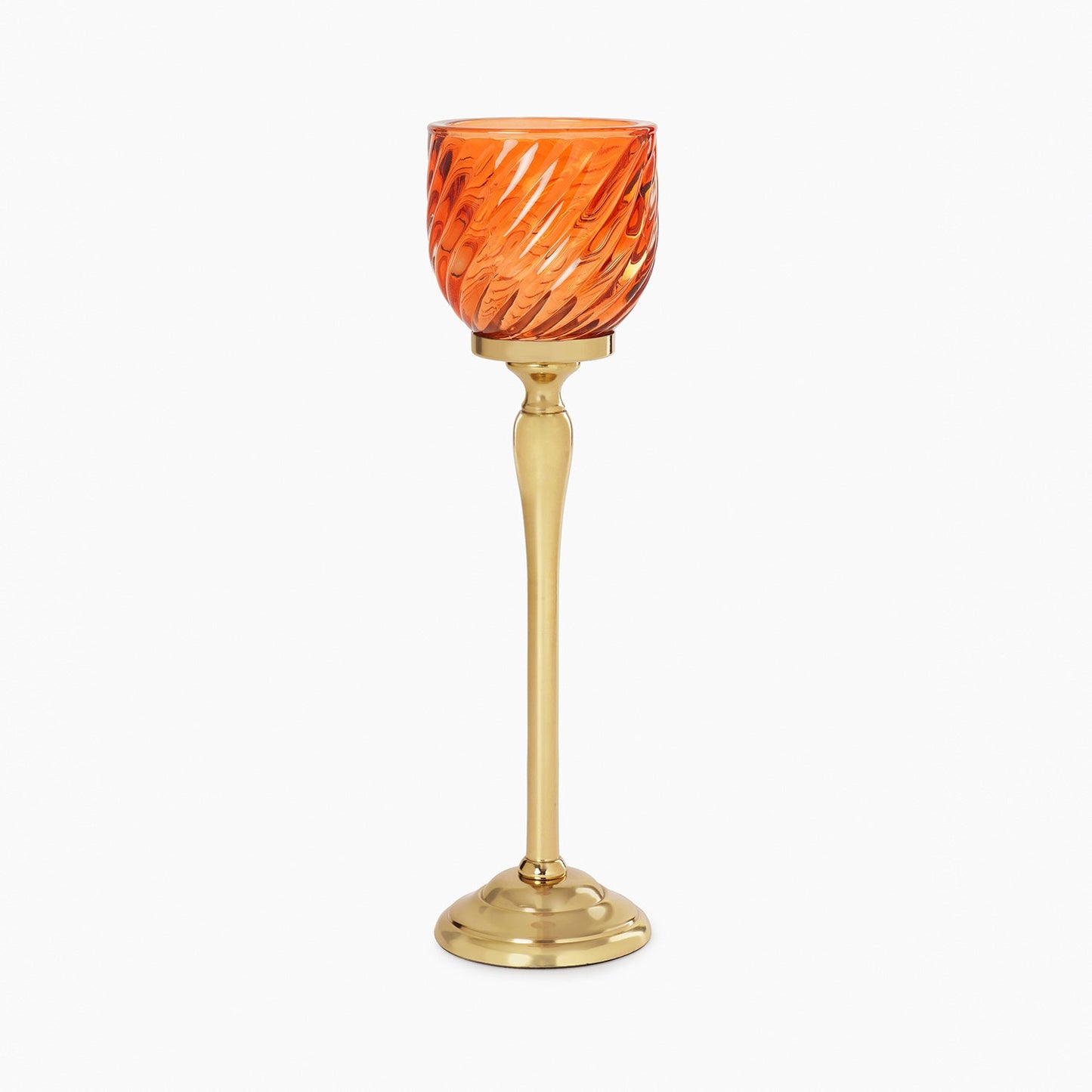 Orange Swirl Textured Hurricane - Large