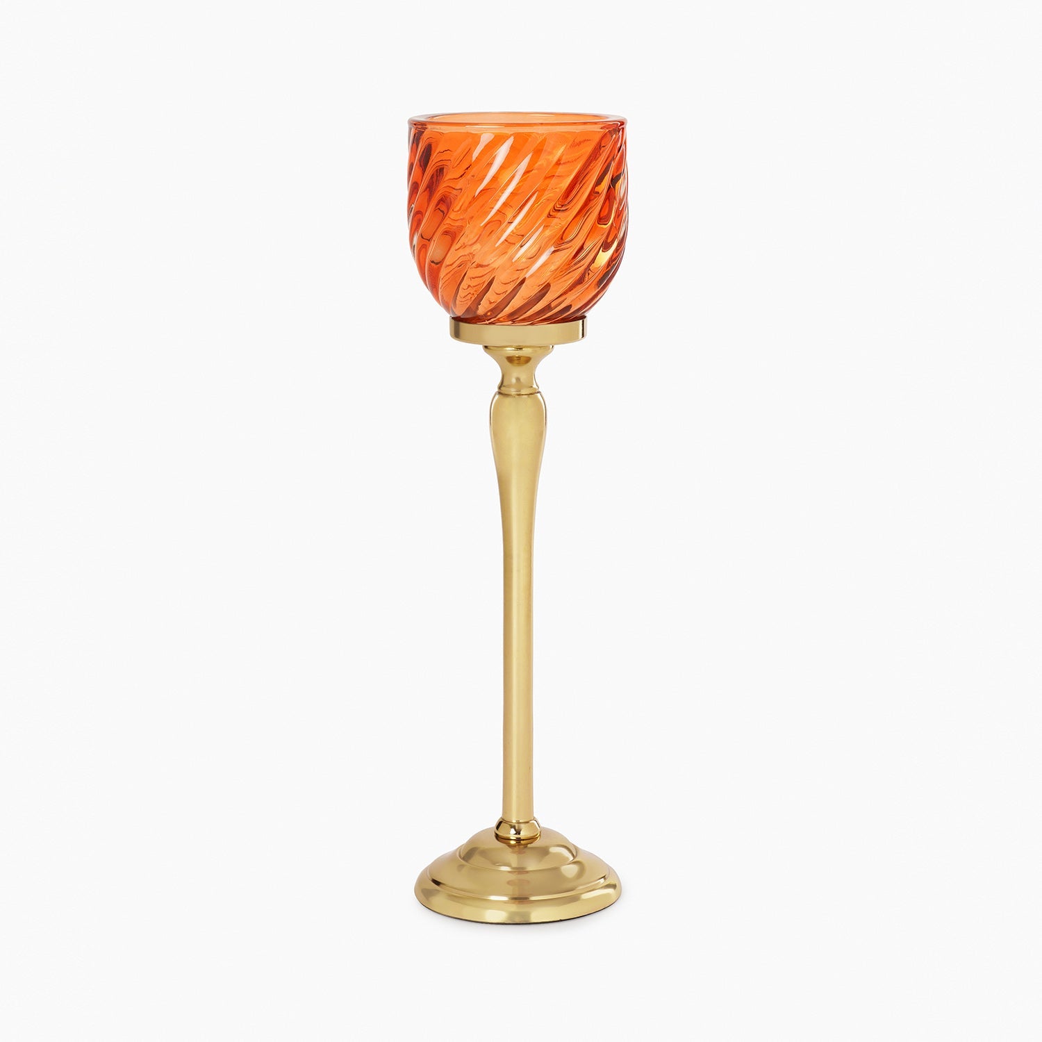 Orange Swirl Textured Hurricane - Large
