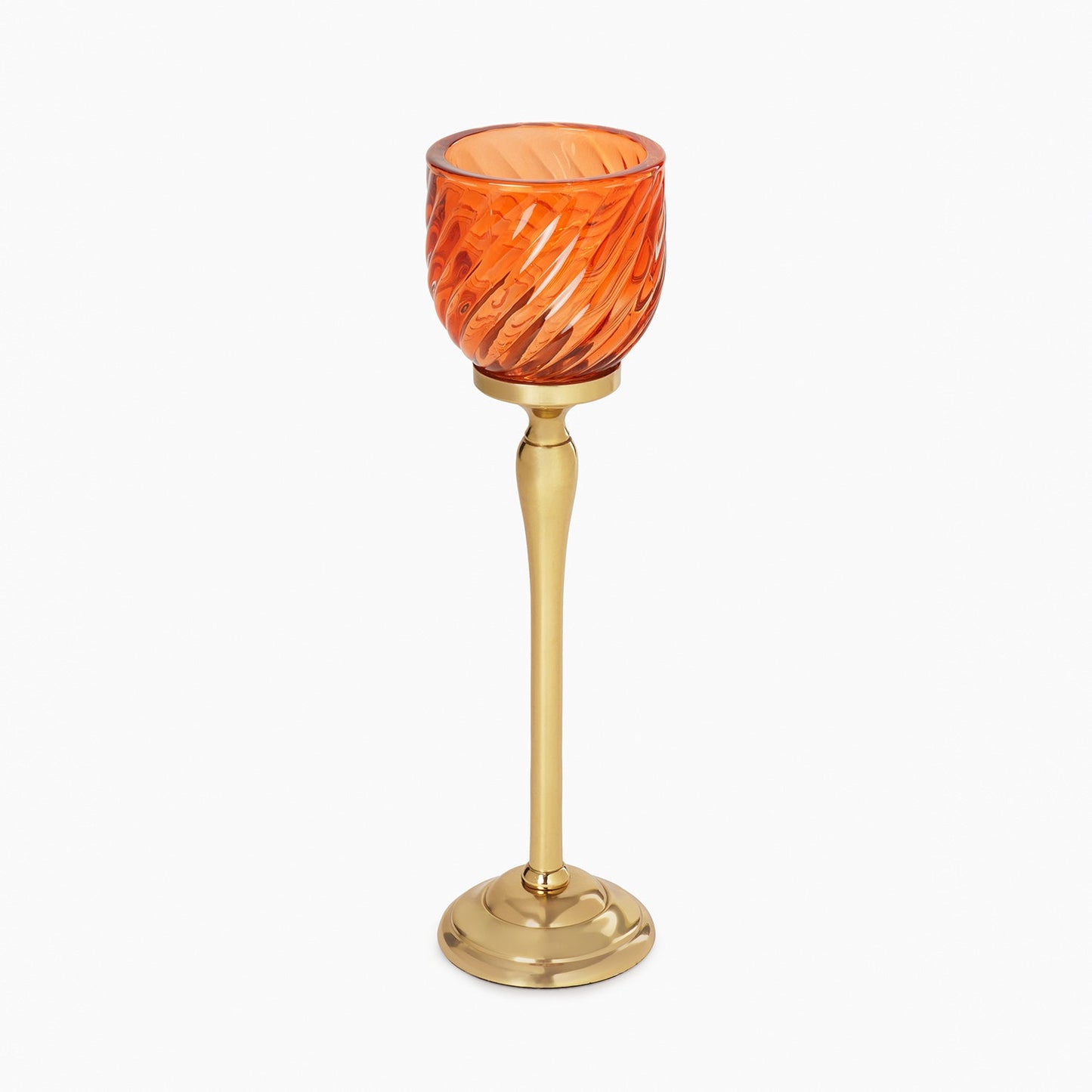 Orange Swirl Textured Hurricane - Large