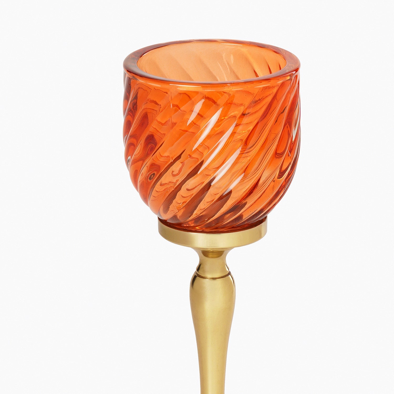 Orange Swirl Textured Hurricane - Large
