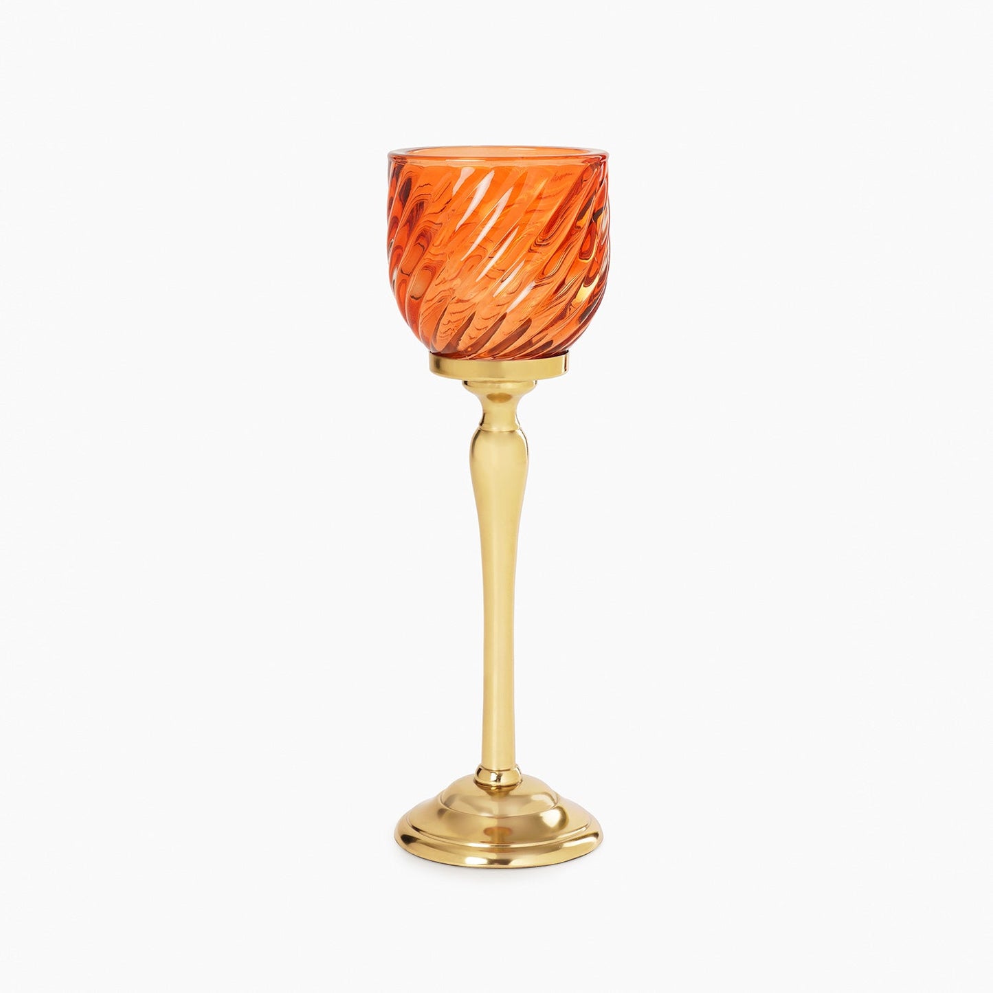 Orange Swirl Textured Hurricane - Small