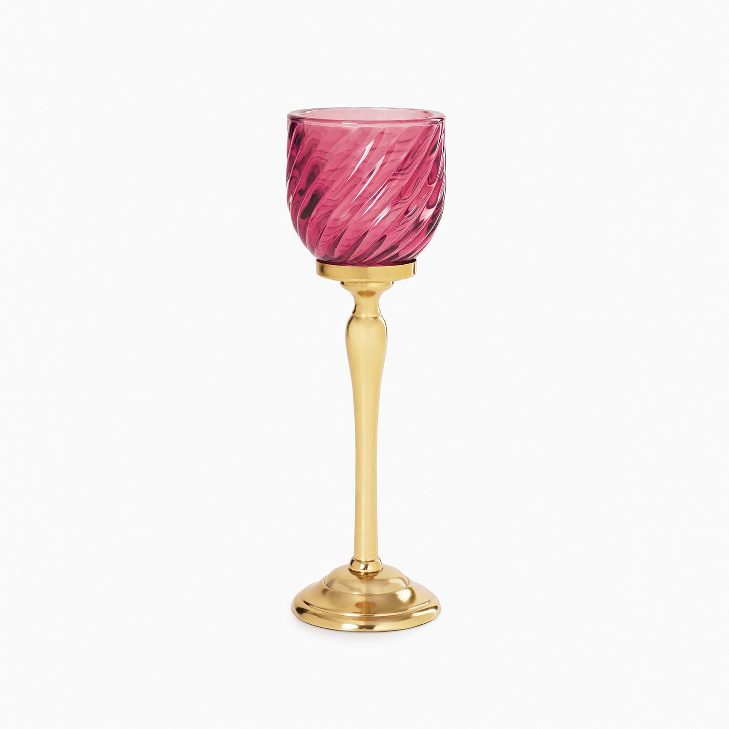 Pink Swirl Textured Hurricane - Small