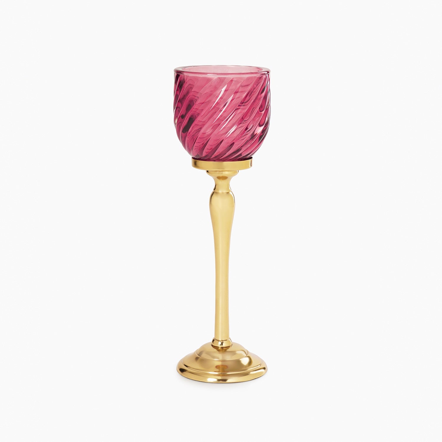 Pink Swirl Textured Hurricane - Small