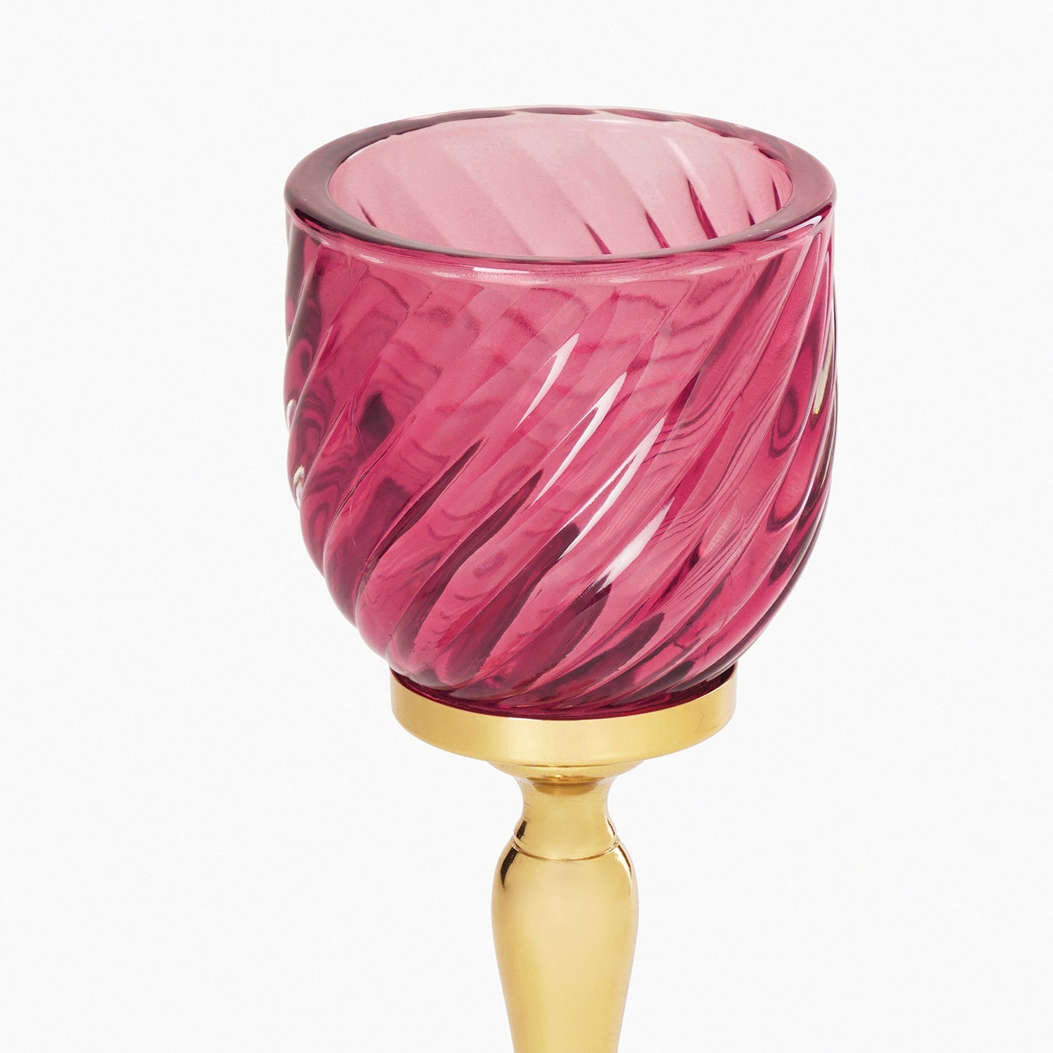 Pink Swirl Textured Hurricane - Small