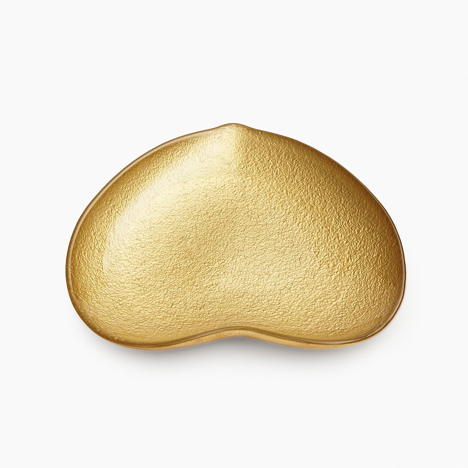 Gold Textured Glass Platter - Medium