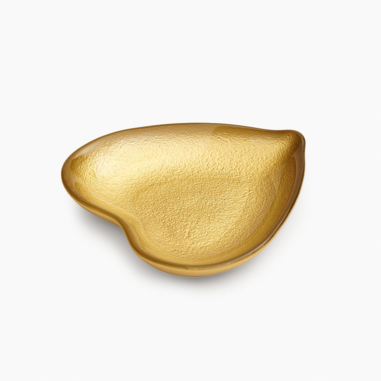 Gold Textured Glass Platter - Small