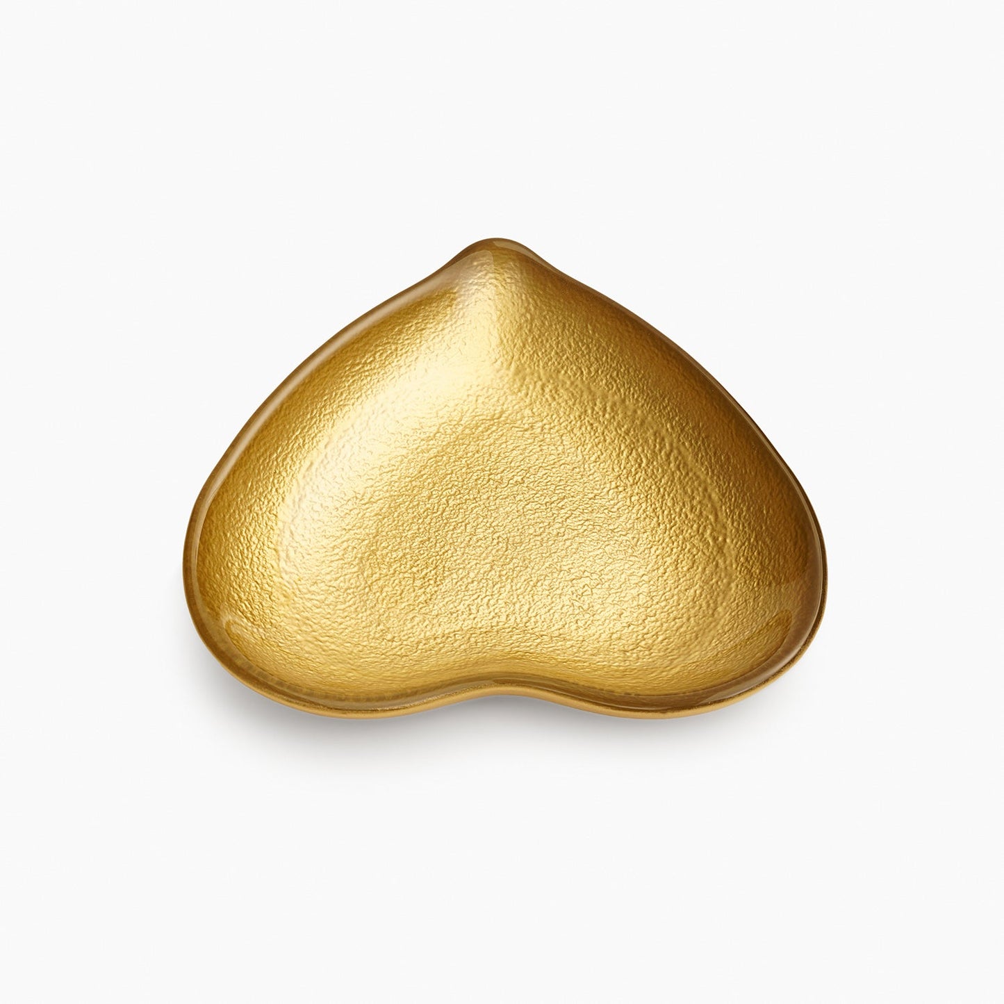Gold Textured Glass Platter - Small