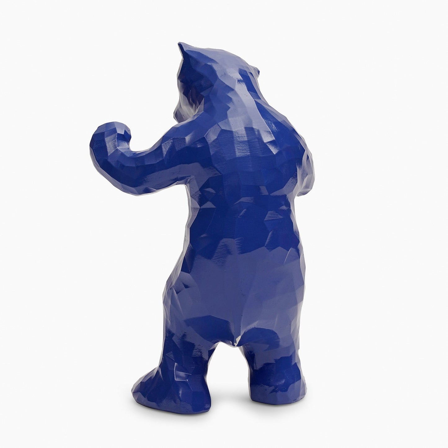 Blue Polyresin Bear Figurine - Small