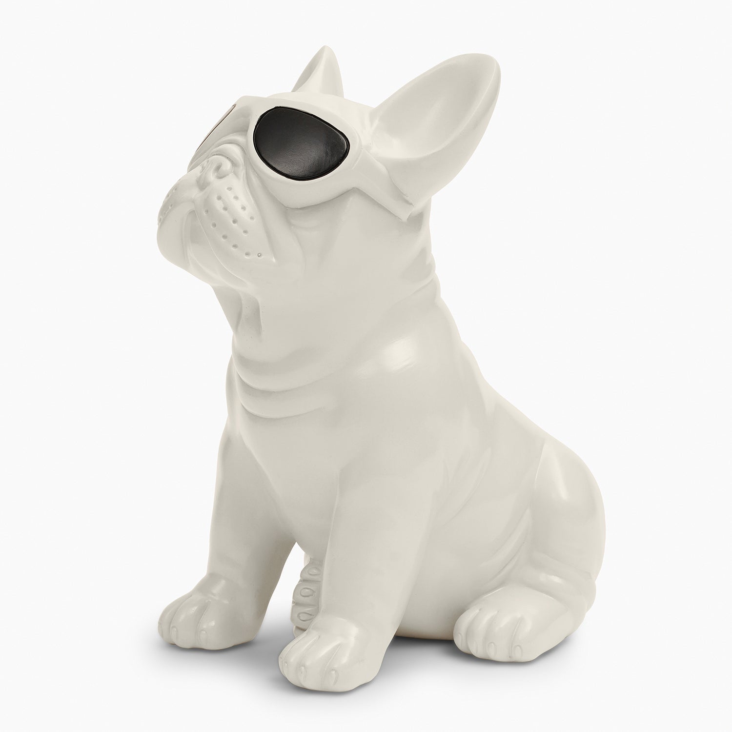 Ivory Polyresin Pug Figurine