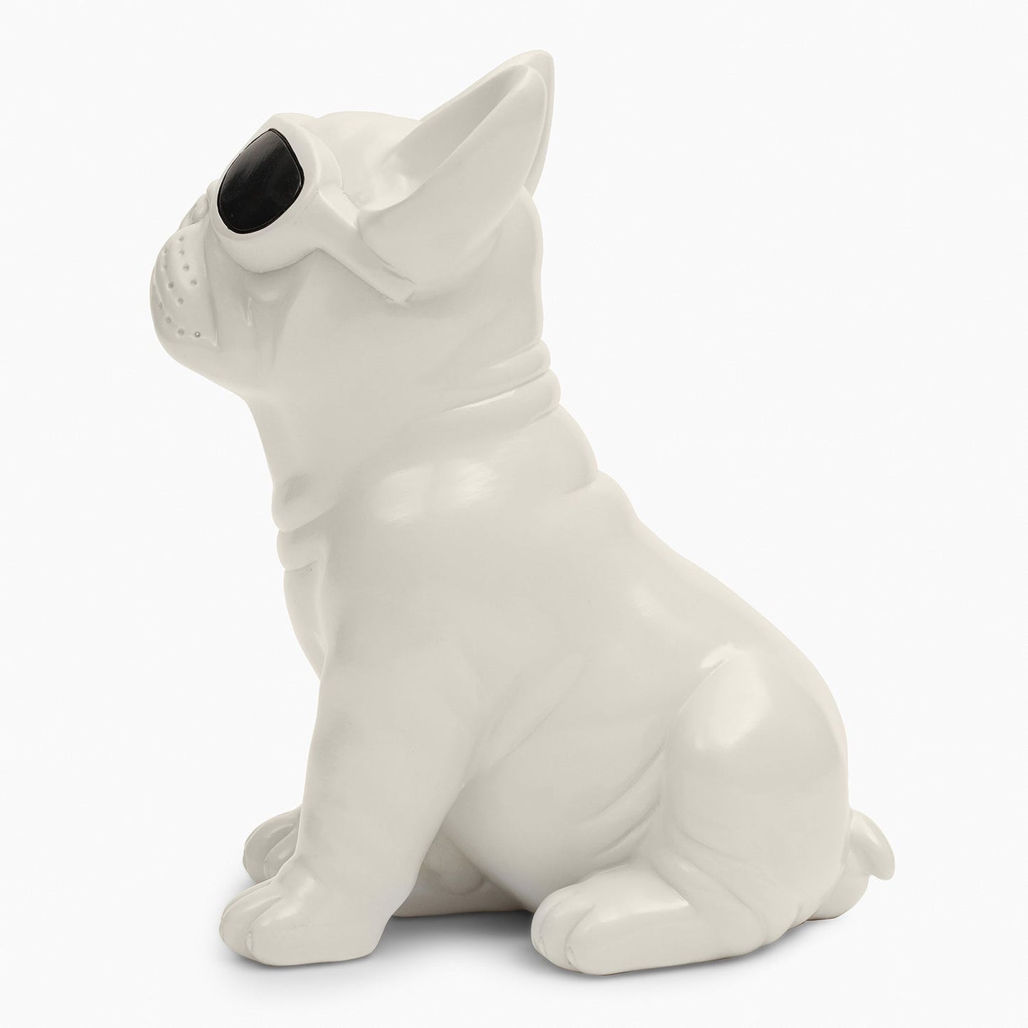 Ivory Polyresin Pug Figurine
