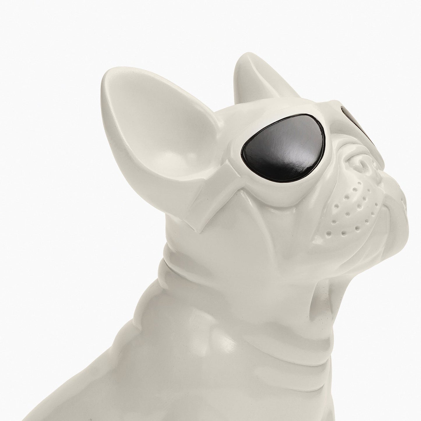 Ivory Polyresin Pug Figurine