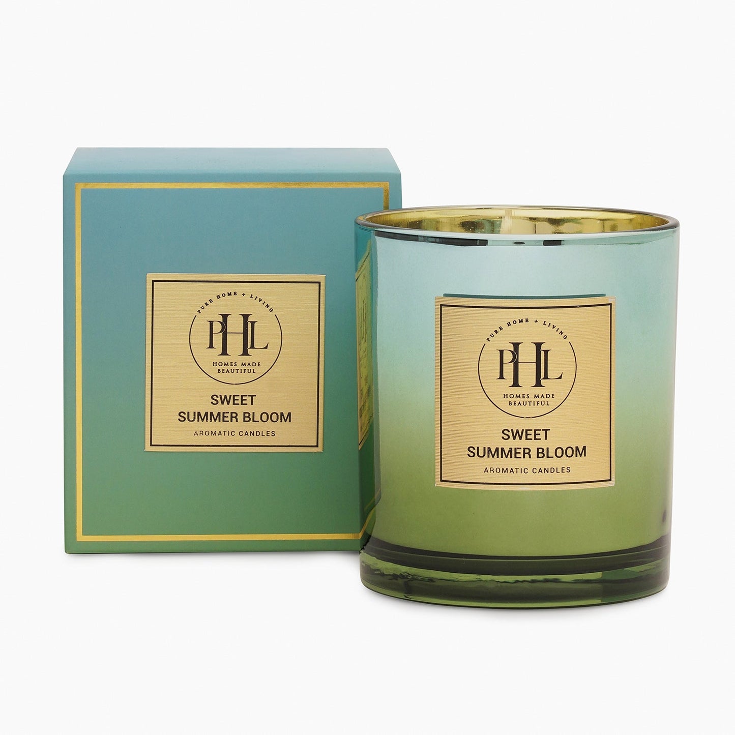 Sweet Summer Bloom Scented Wax Filled Jar Candle - Green