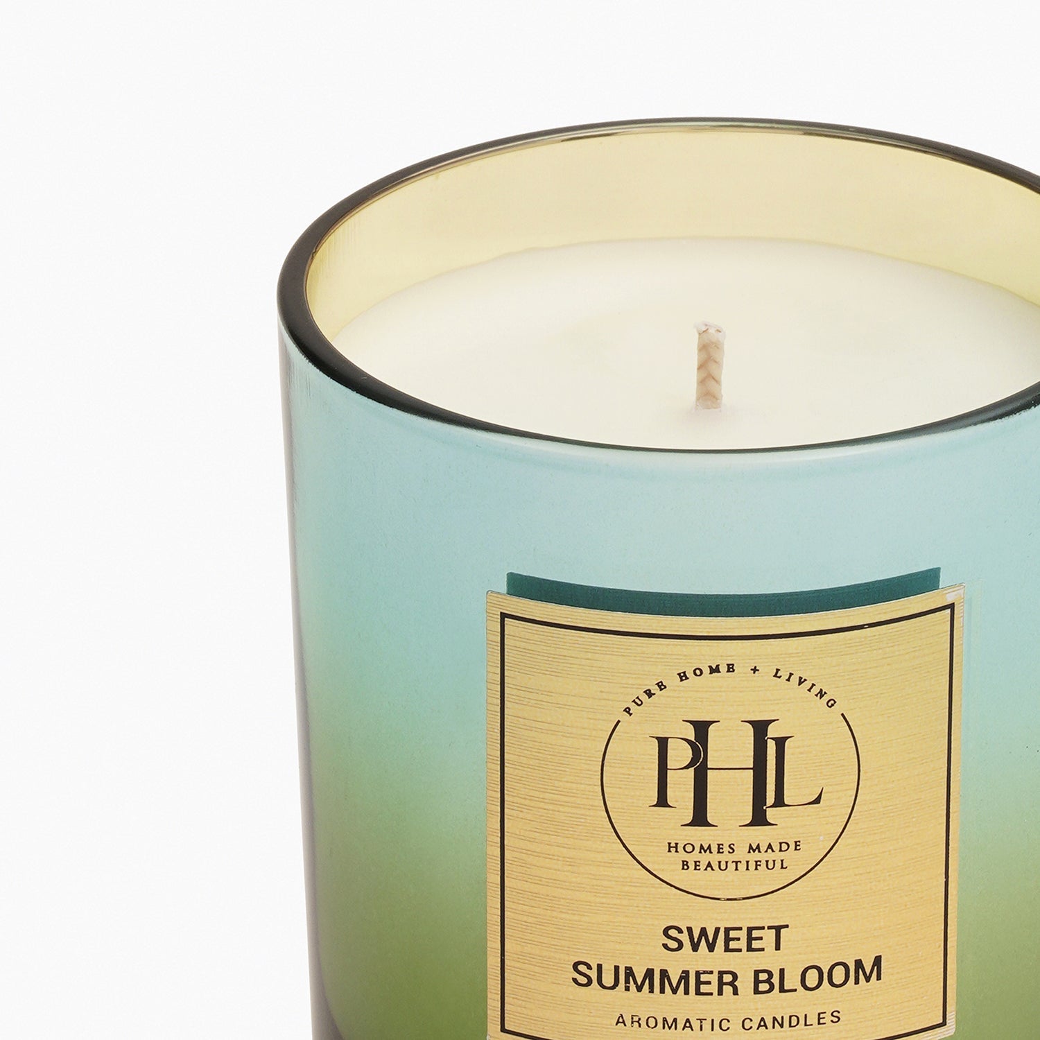 Sweet Summer Bloom Scented Wax Filled Jar Candle - Green