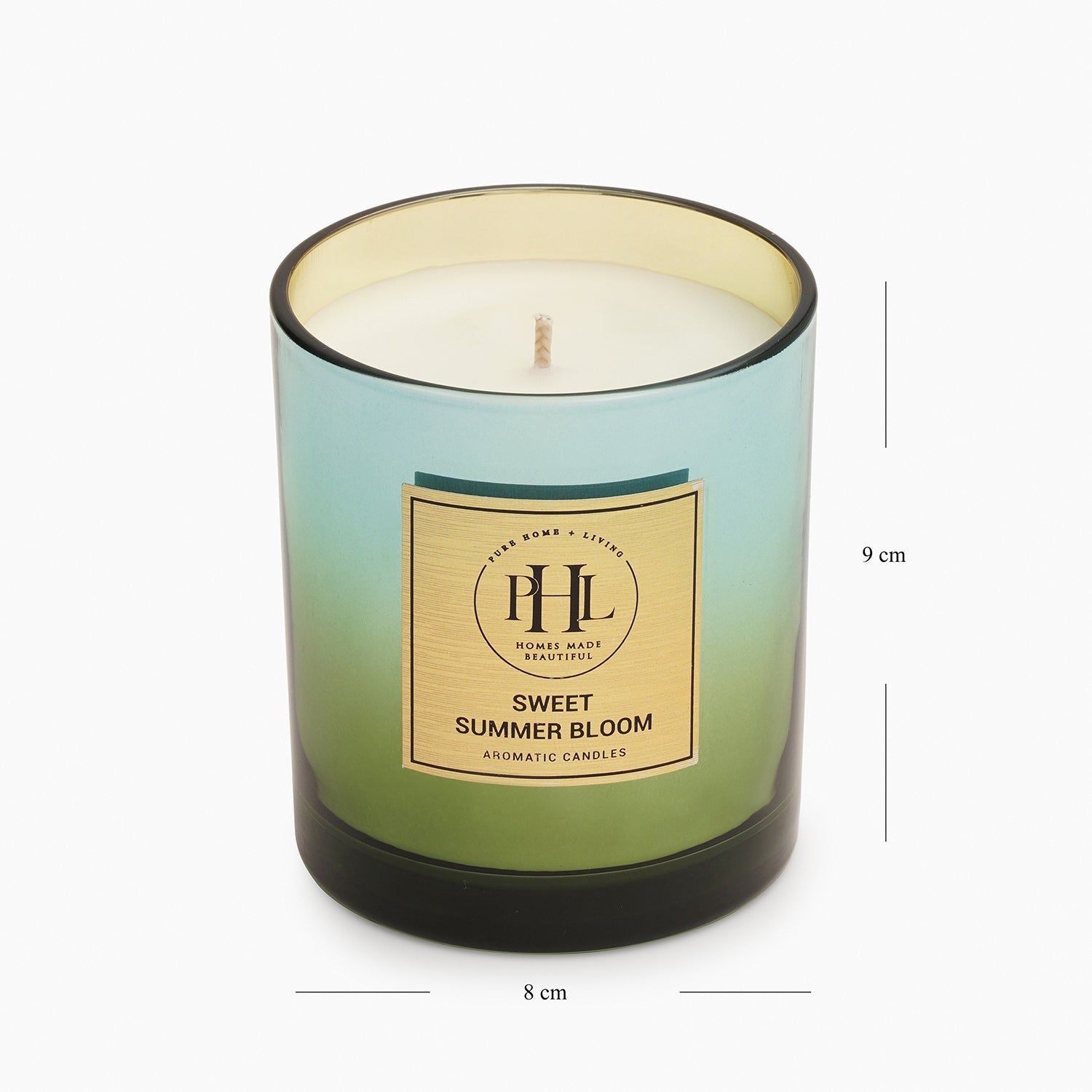Sweet Summer Bloom Scented Wax Filled Jar Candle - Green